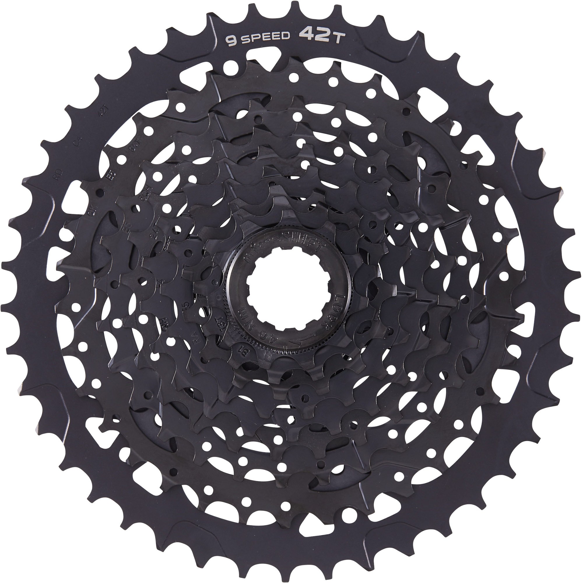 microSHIFT ADVENT 9-Speed Cassette - 11-42T - Black - 11-42 T