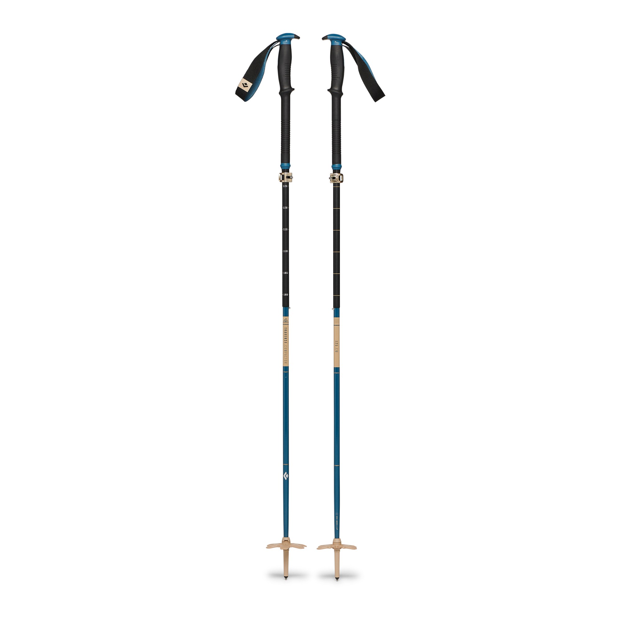 Black Diamond Traverse Compactor Ski Poles - Pair - Blue - 110-135 CM