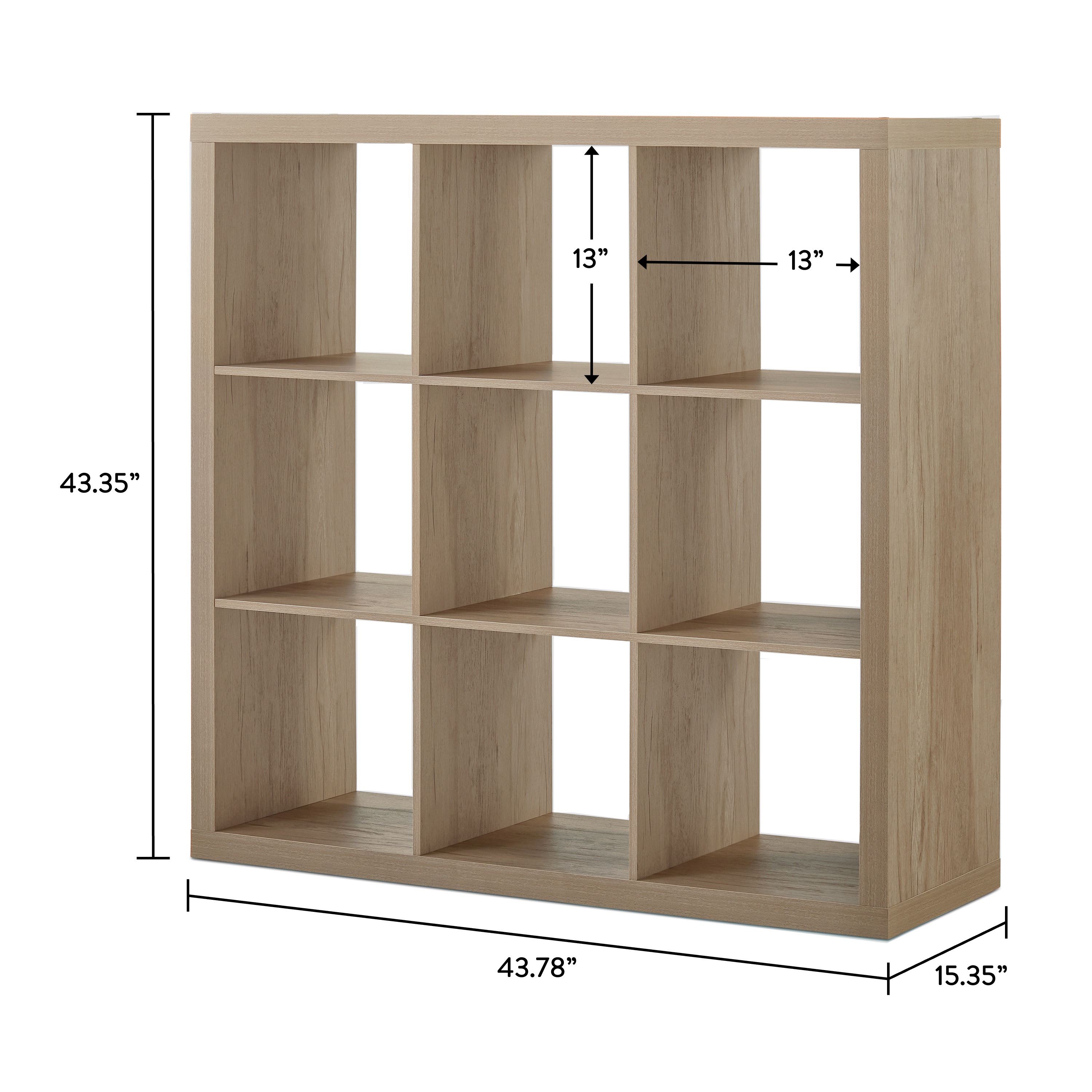 Better Homes & Gardens 9-Cube Storage Organizer, Natural - Image 2