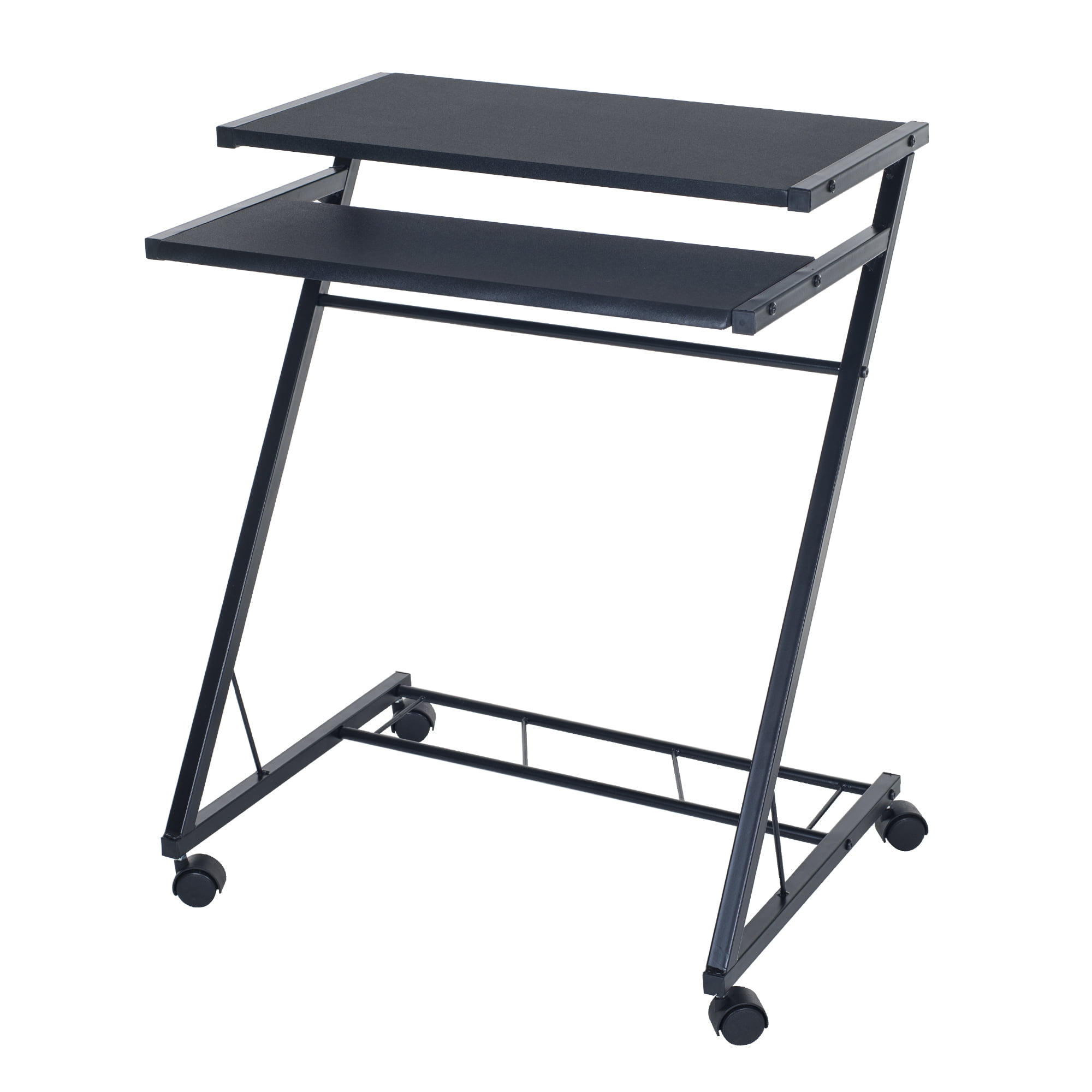 Lavish Home Rolling Laptop Cart with Casters for Mobility (Black) - Image 6