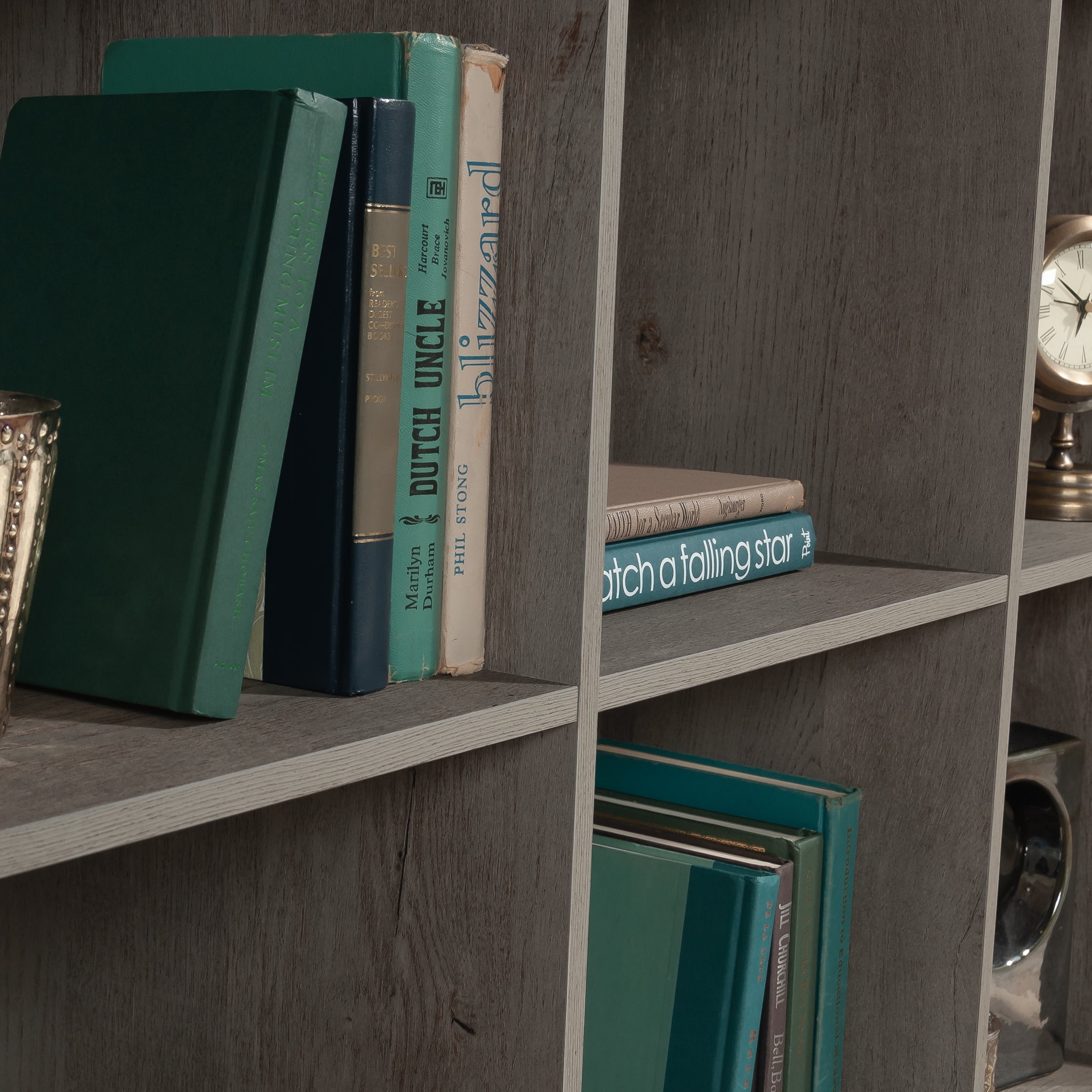 Sauder 6-Cube Organizer Storage Bookcase, Mystic Oak Finish - Image 5