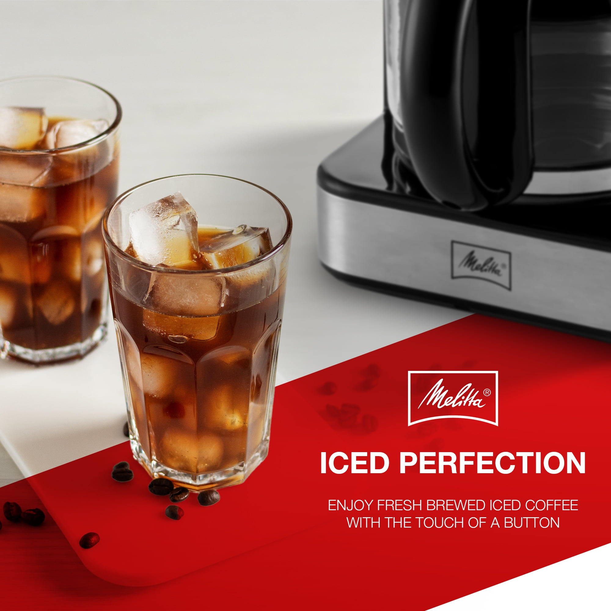 Melitta® Aroma Tocco™ Plus 12-cup Hot and Iced Drip Coffee Maker with Glass Carafe and Touch Control Display - Image 6
