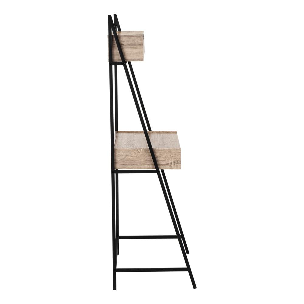 Monarch Specialties Computer Desk, Home Office, Laptop, Leaning, 32"L, Work, Brown Laminate - Image 2