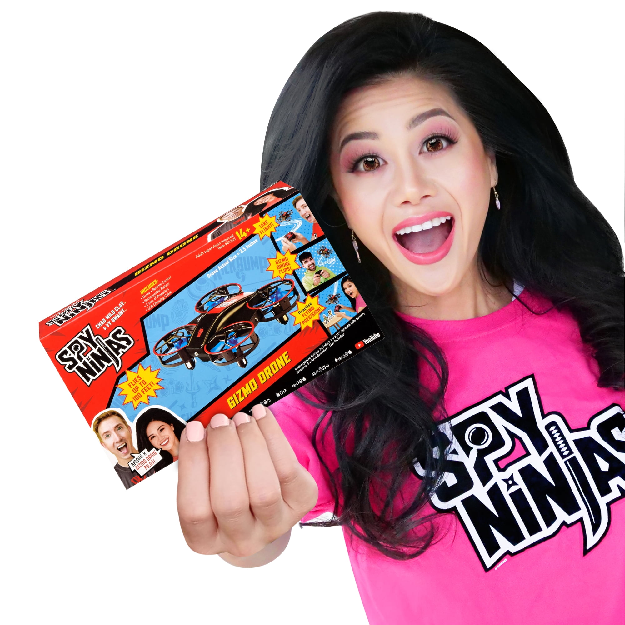 Spy Ninjas Gizmo 3.5" Drone, Remote Control, Replacement Propellers, and Character Targets - Image 5