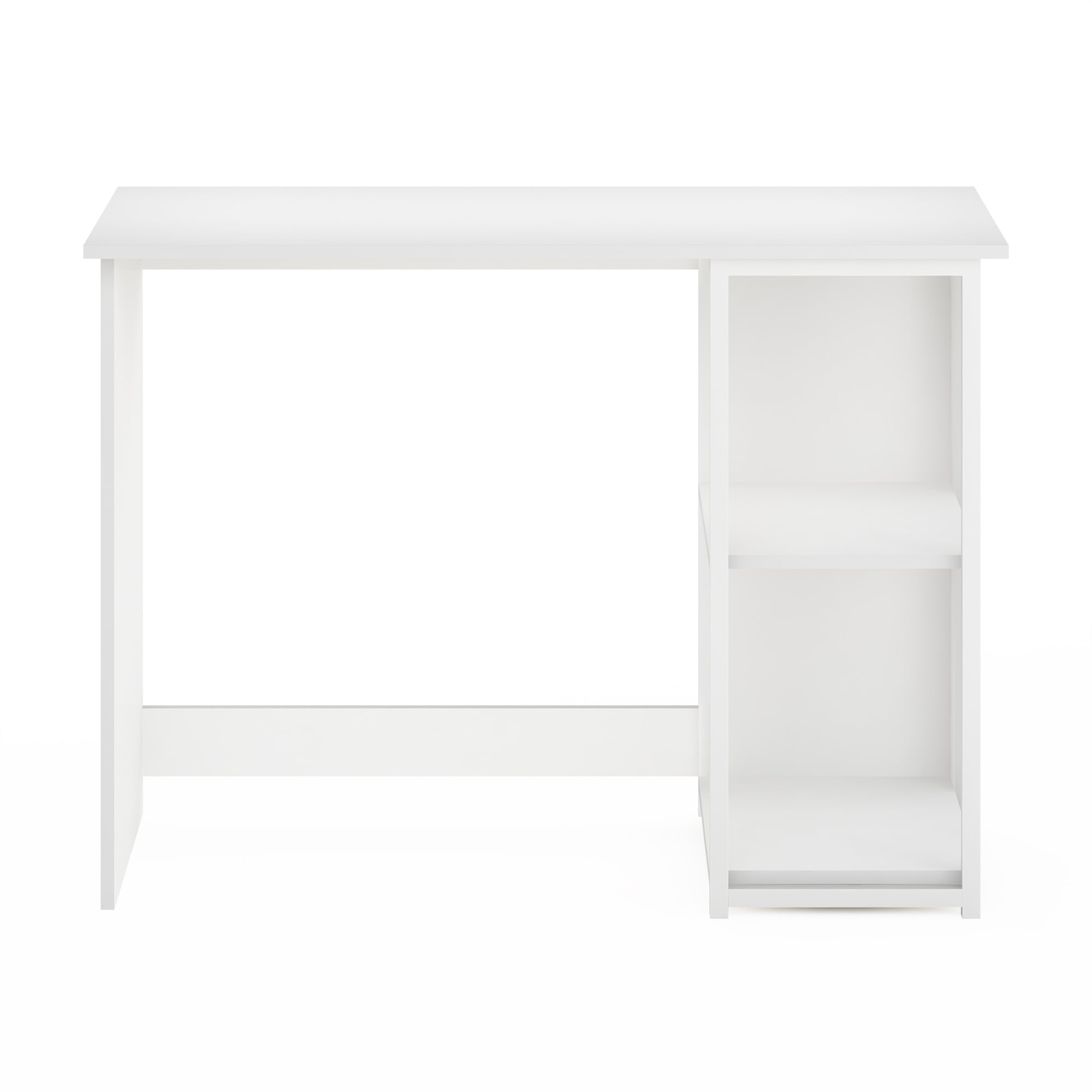 Furinno Camnus Modern Living Computer Desk 40 inch, Solid White/White - Image 4