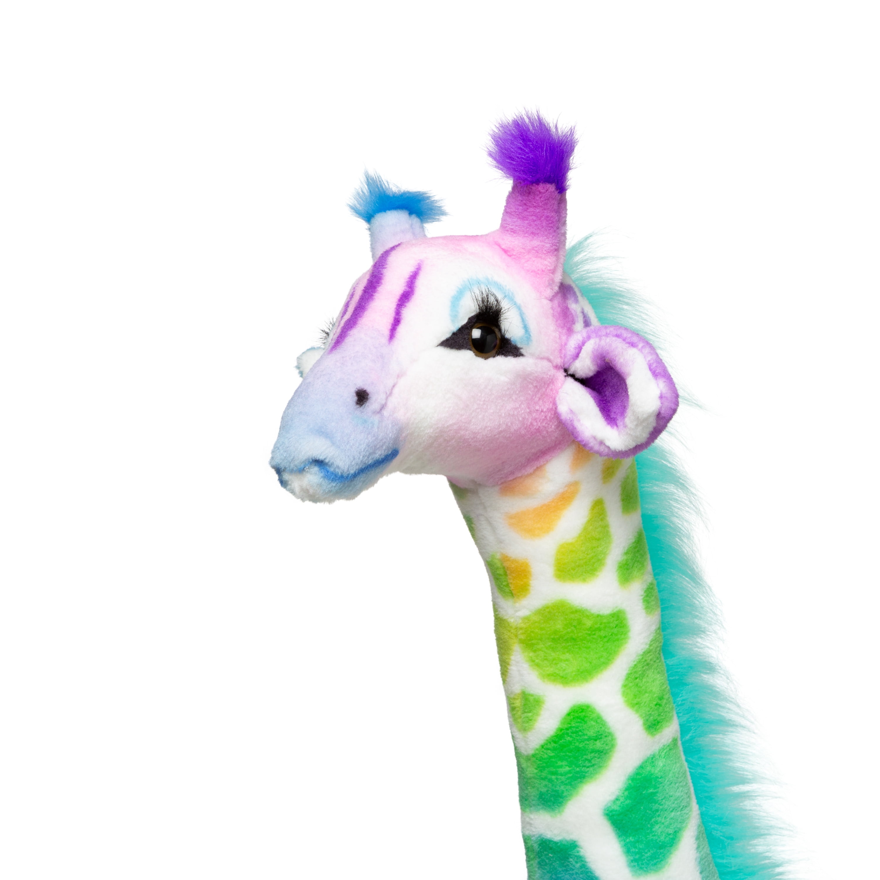 Melissa & Doug Rainbow Giraffe Lifelike Plush - Image 7