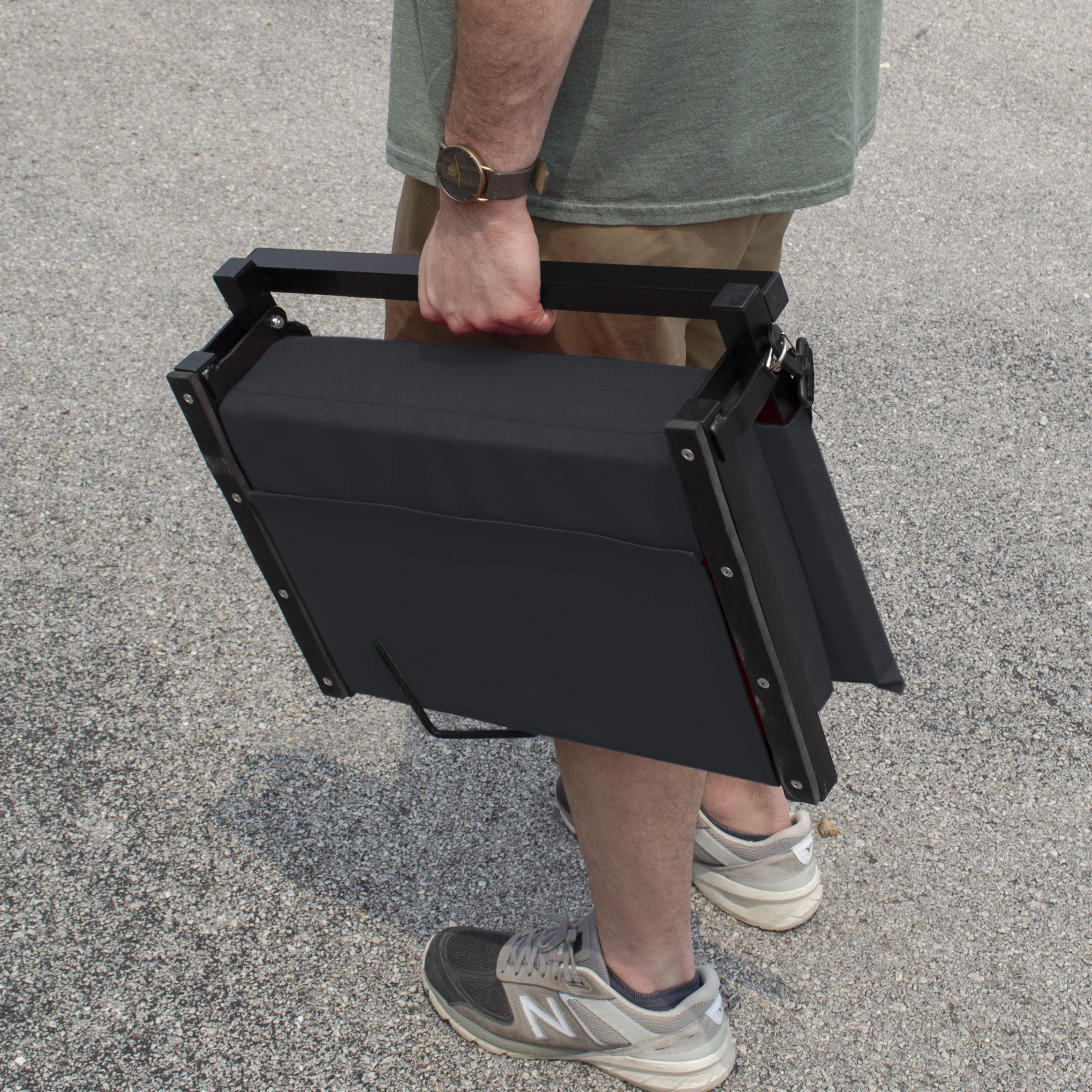 Stadium Chairs for Bleachers with Back Support by Outdoor Leisure Products, Large Ultra-Padded Seat for Complete Comfort, Easy Carry Handle with Adjustable Shoulder Strap - Image 3