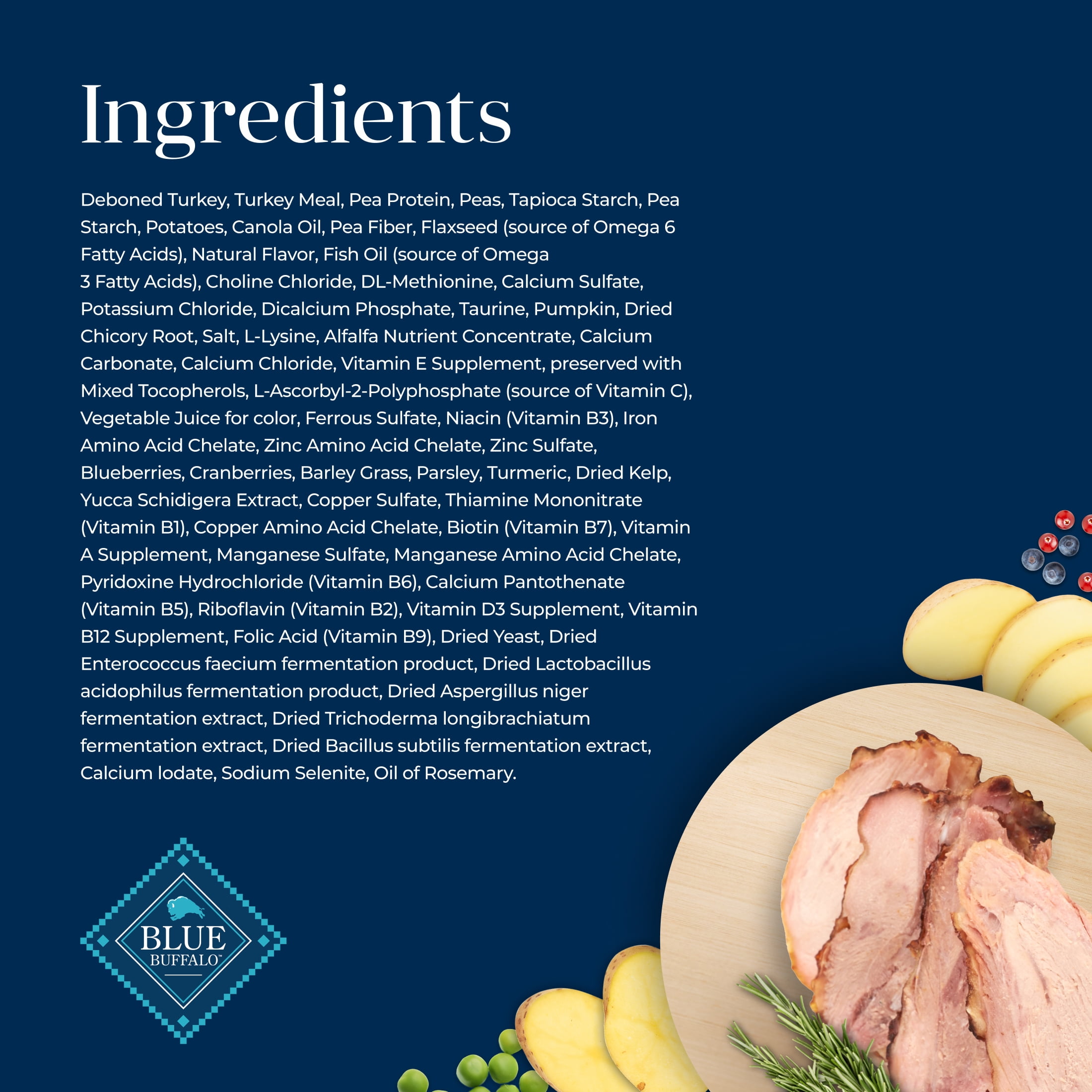 Blue Buffalo Basics Grain-Free Dry Cat Food Skin & Stomach Care, Turkey & Potato, 11-lb. Bag - Image 6