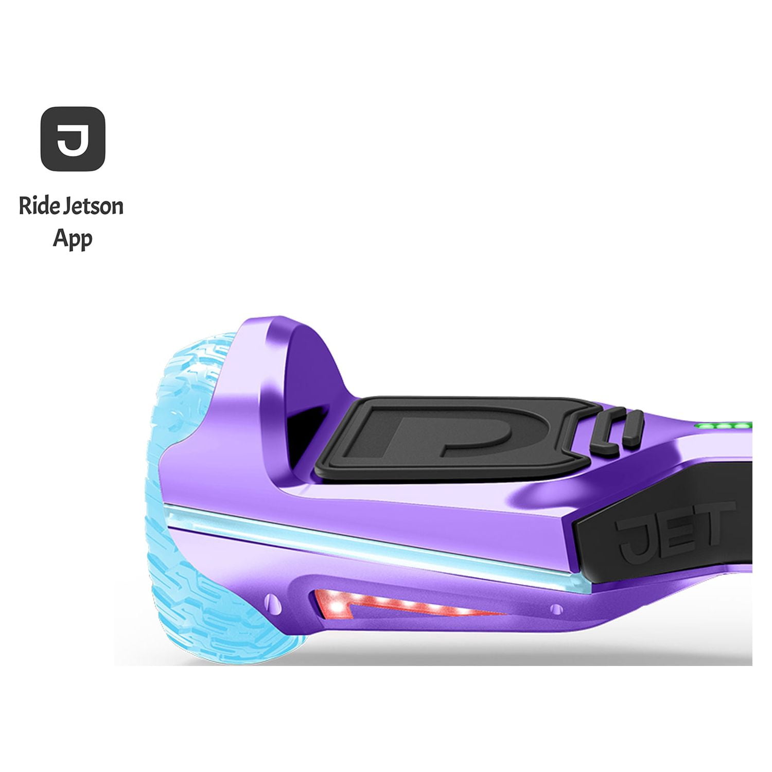 Jetson Rave Hoverboard, Purple, Bluetooth Speaker, Customizable LED Light-up Wheels, 12+ - Image 8