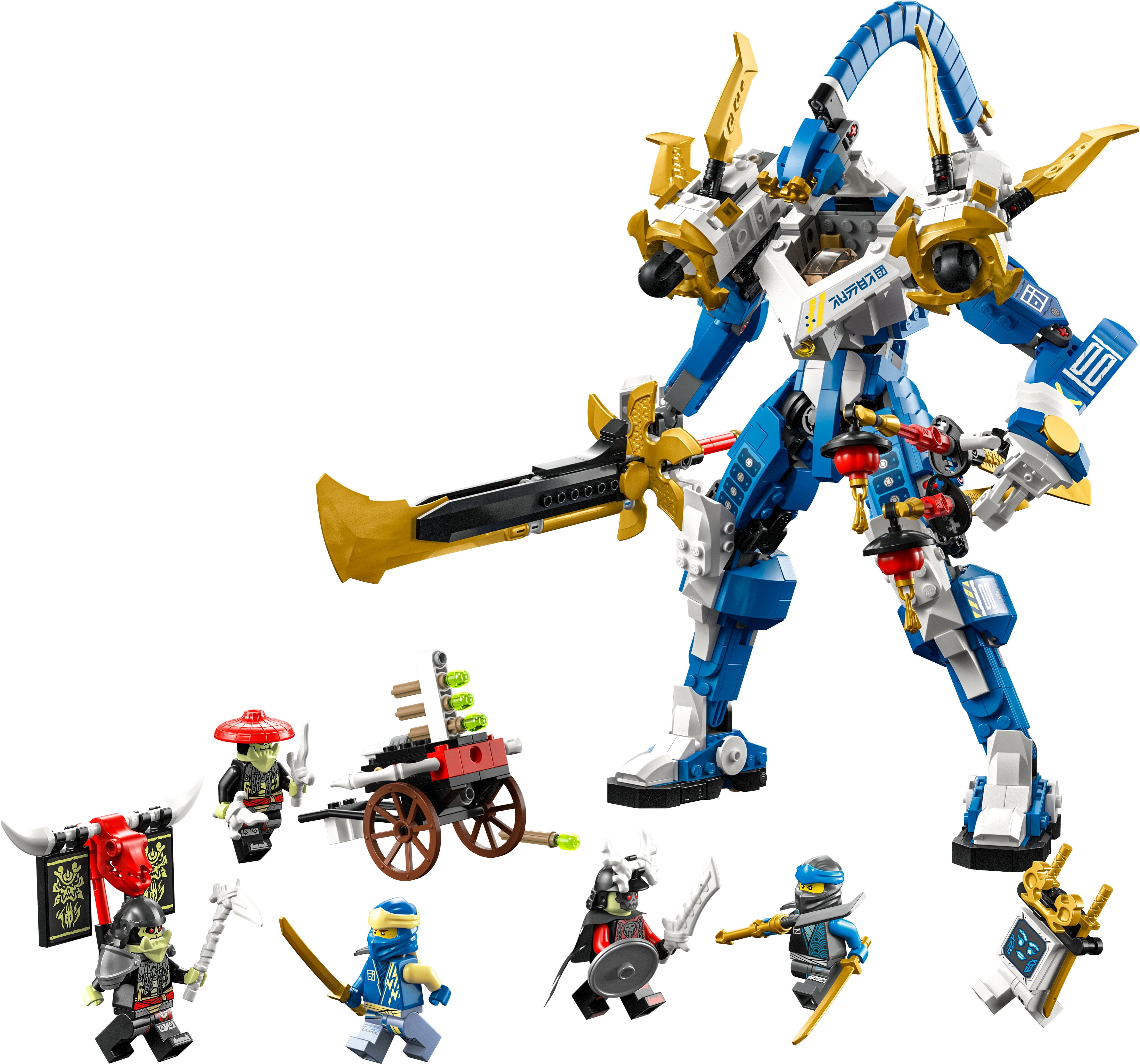 LEGO NINJAGO Jay’s Titan Mech 71785 Ninja Toy for 9 Year Olds, Buildable Action Figure with 5 NINJAGO Minifigures Including Jay and Nya - Image 6