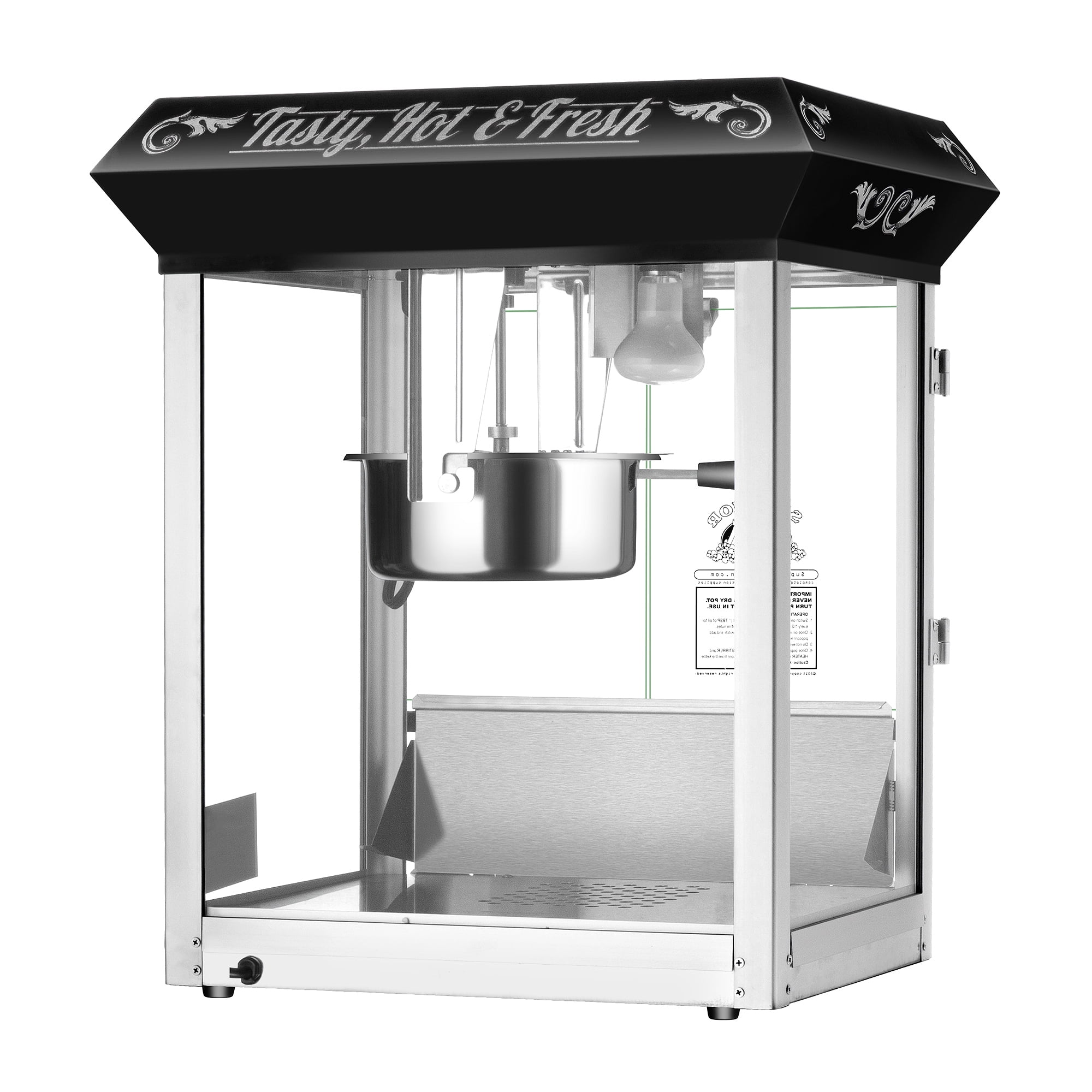 Superior Popcorn Hot and Fresh Popcorn Machine - Black, 8 Ounces - Image 2