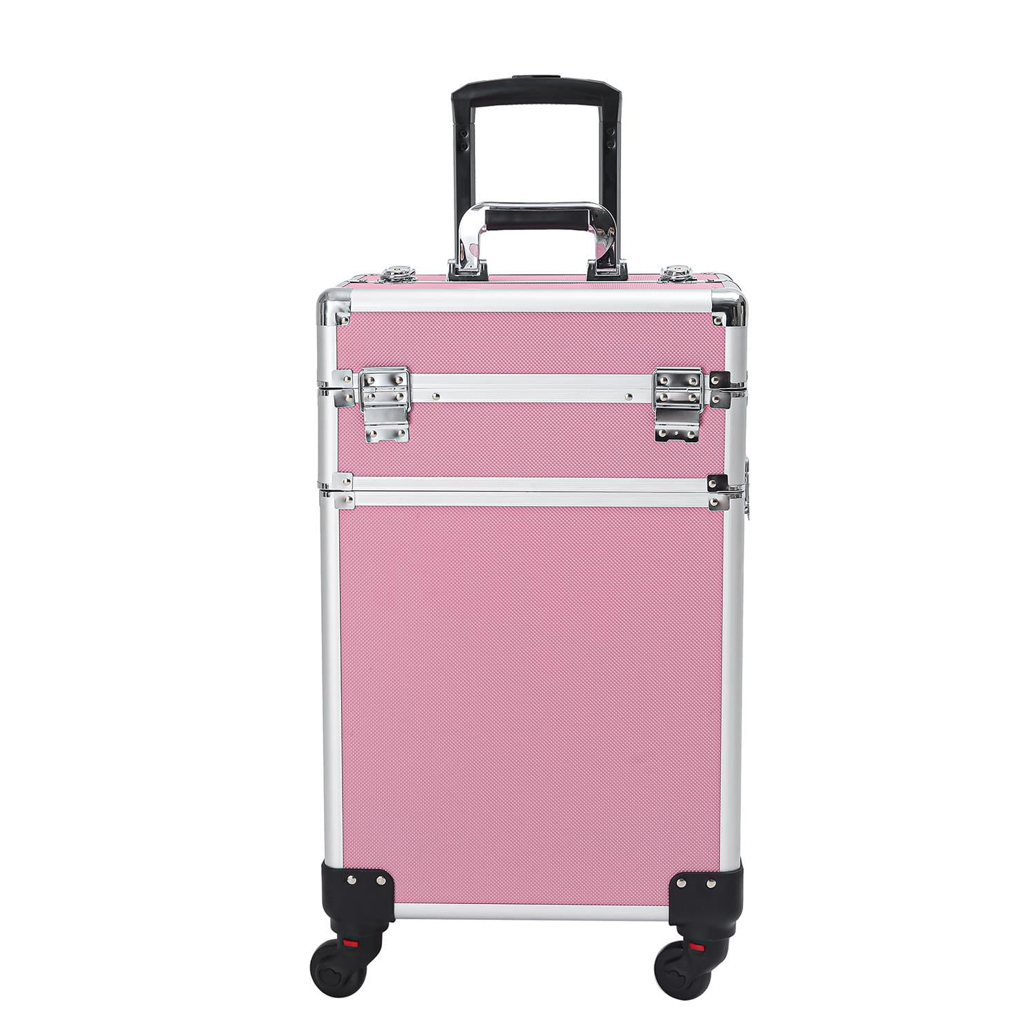 Zimtown 4 in 1 Aluminum Rolling Cosmetic Makeup Train Cases Trolley Professional Artist Organizer - Image 6