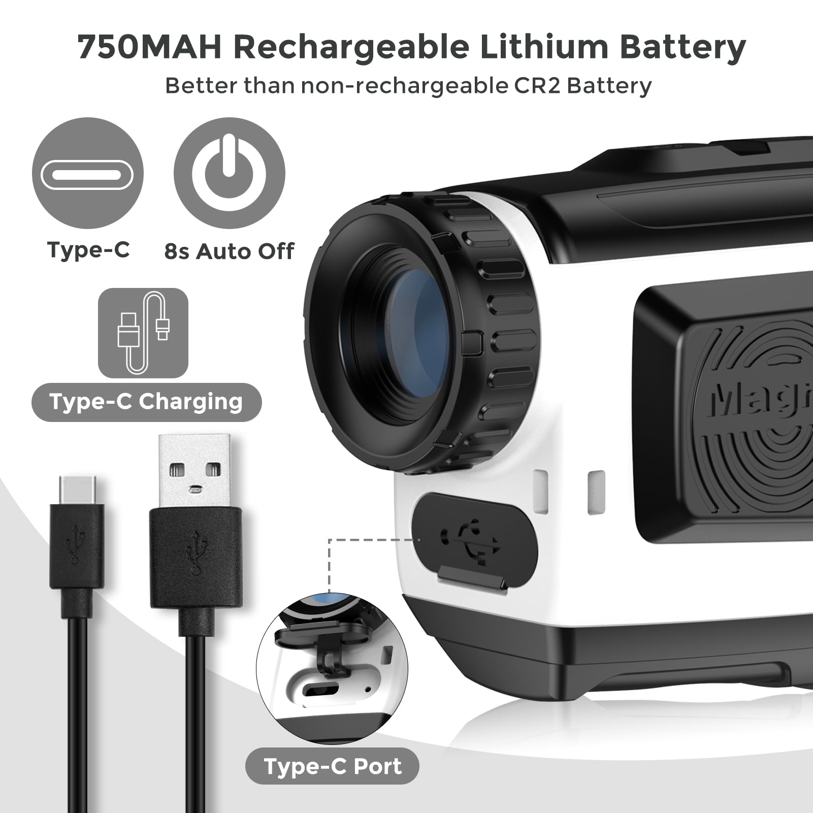 BTMWAY Laser Golf Rangefinder 900 Yards | 7X Magnification with Slope Switch, X9 PRO - Image 7