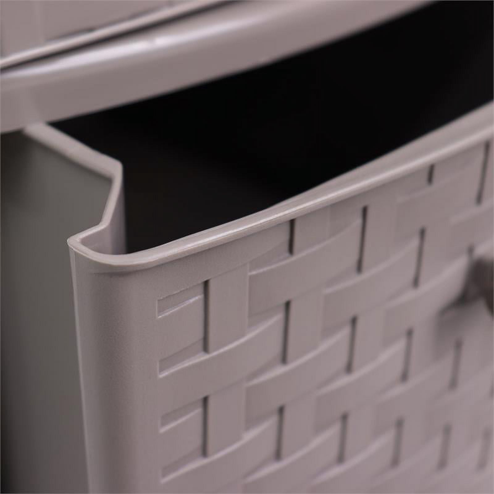 MQ Eclypse 4-Drawer Rolling Storage Cart in Taupe - Image 5