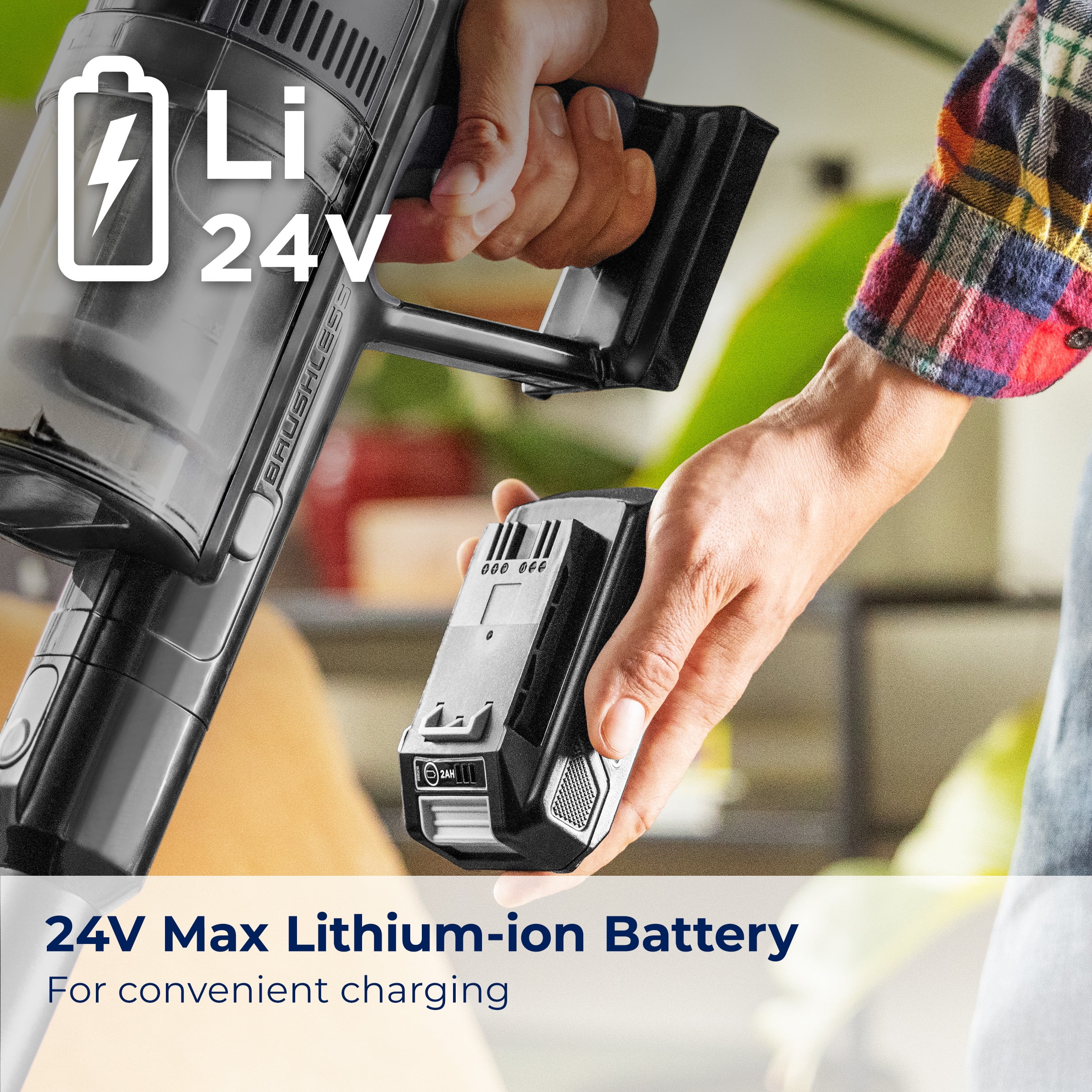 Bissell PowerLifter Lightweight Cordless Vacuum w/ Removable Battery, 35-min runtime, LED Lights, Removable Hand Vac, Black, 3789X - Image 3