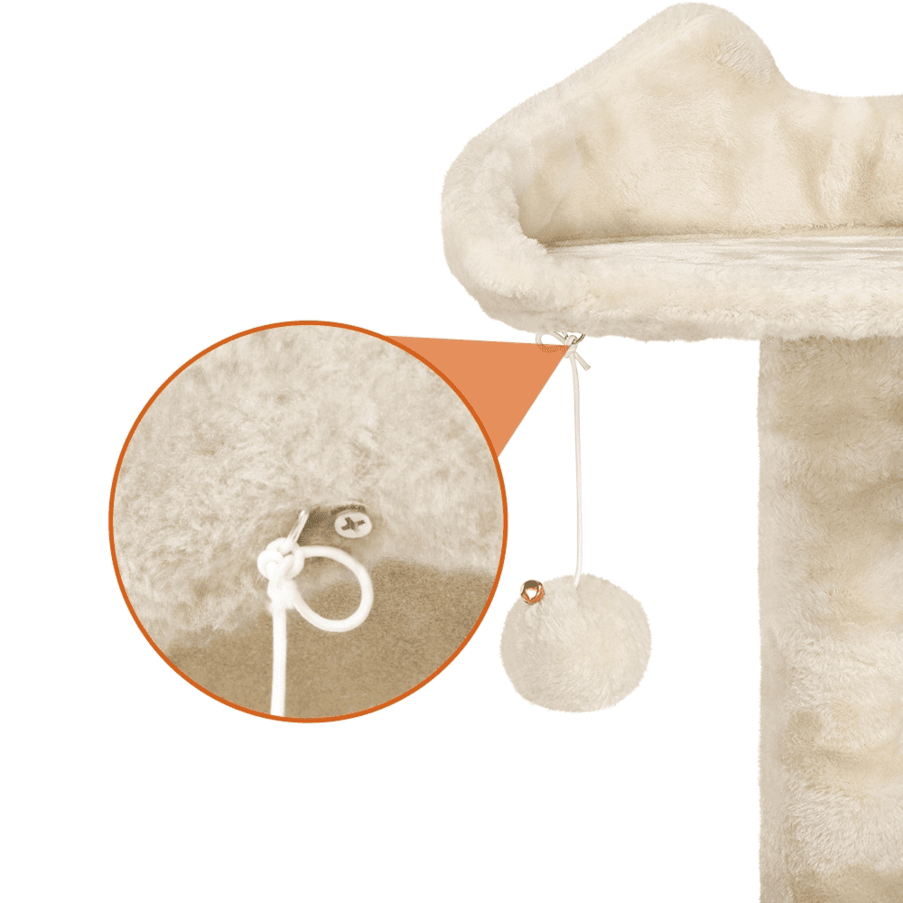 Renwick 51.2-in Cat Tree & Condo Scratching Post Tower, Beige - Image 7