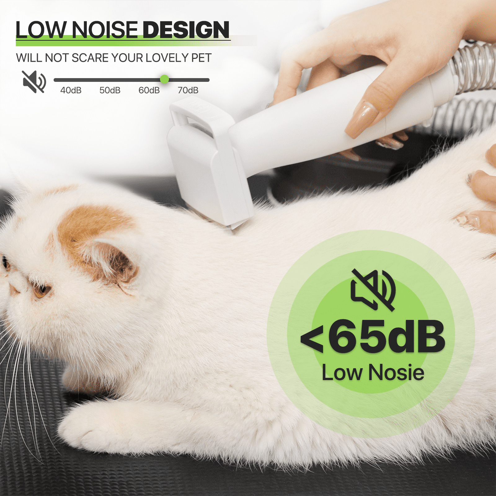 Magshion Pet Grooming Kit & Vacuum Suction 99% Pet Hair, Dog Grooming Kit with 6 Professional Grooming Shedding Tools for Dogs Cats and Other Animals, Black - Image 9