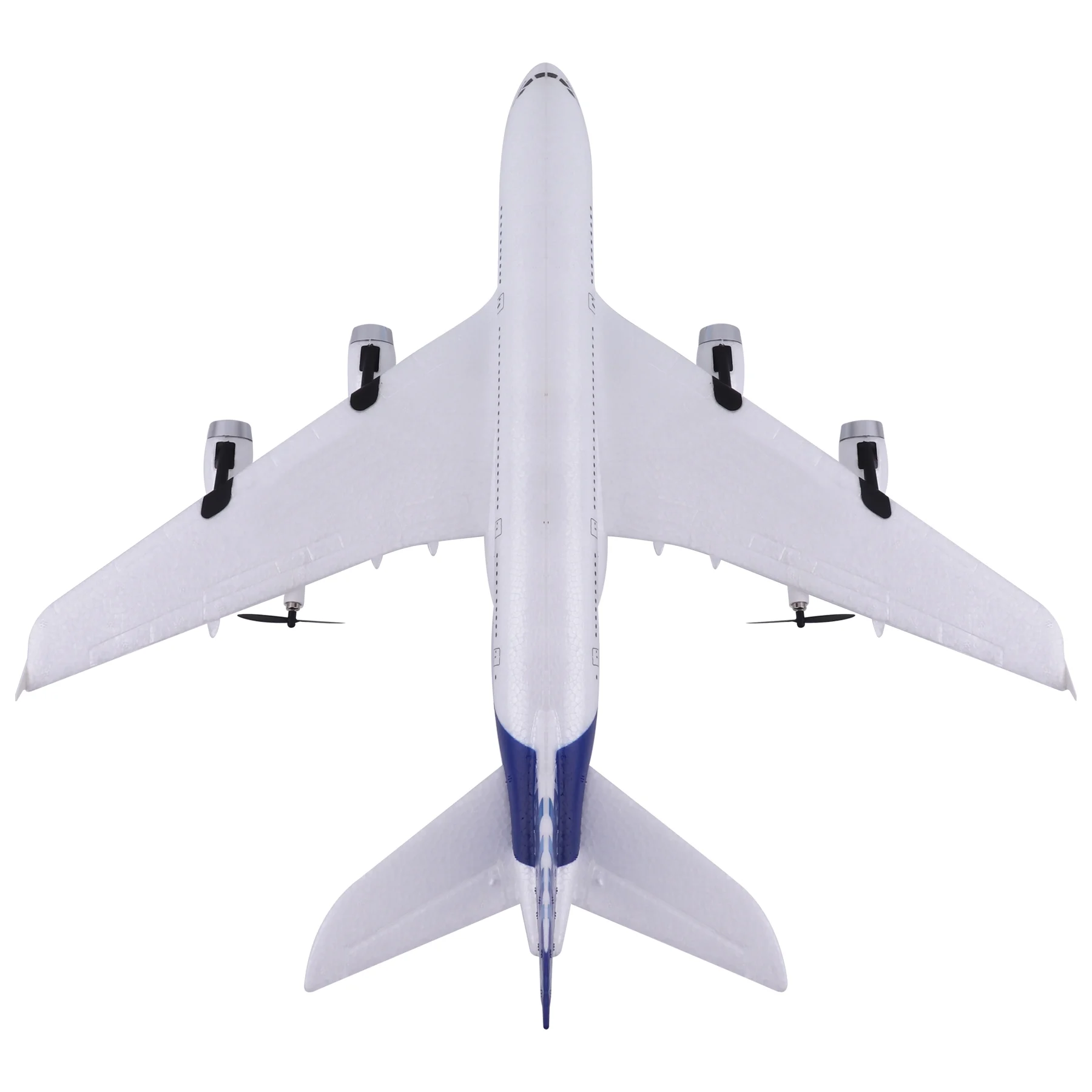 Sky Rider X 72 Remote Control Jumbo Jetliner Airplane, DR472W, White/Blue - Image 3