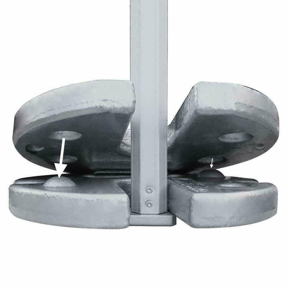 Eurmax Canopy Weights,Silver Iron Weights for Pop up Canopy,2-Pc Pack,44 Lbs - Image 4