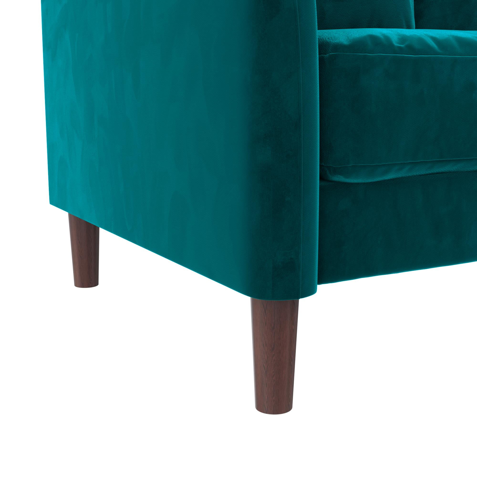 DHP Marbella 3-Seater Sofa Couch, Living Room Furniture, Green Velvet - Image 17