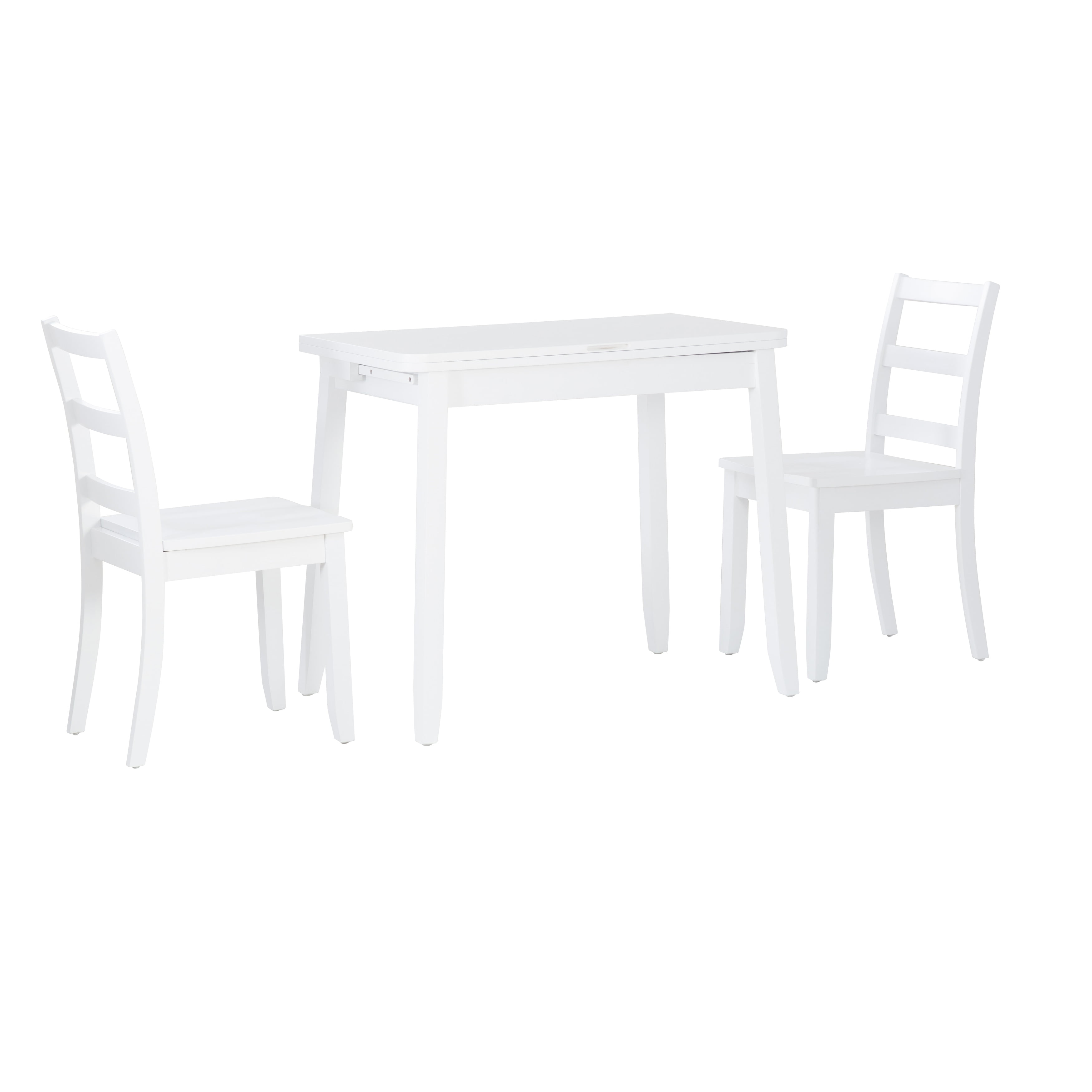Linon Dawes 3-Piece Folding Dining Set, White - Image 4