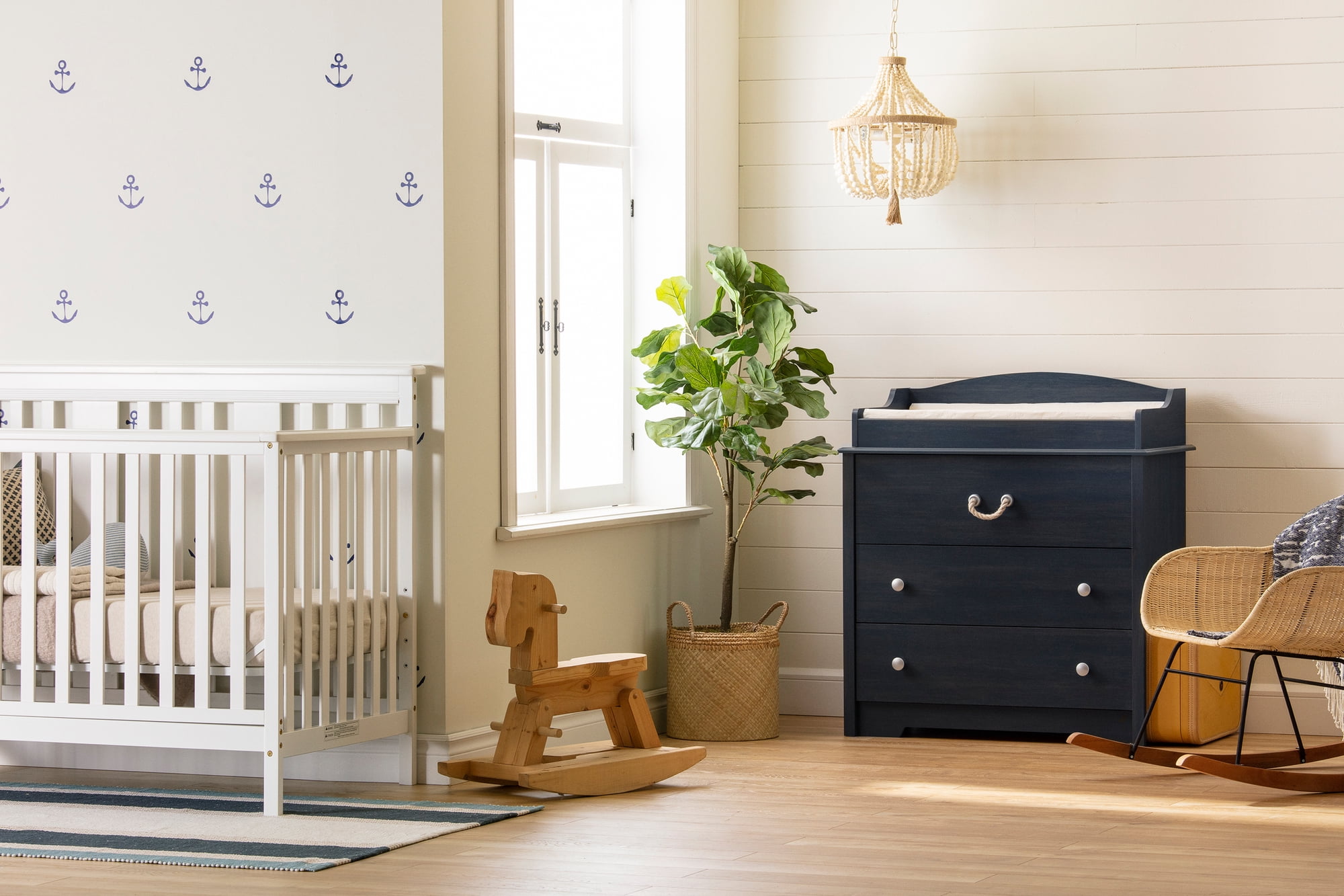 South Shore Navali Changing Table with Drawers, Blueberry - Image 3