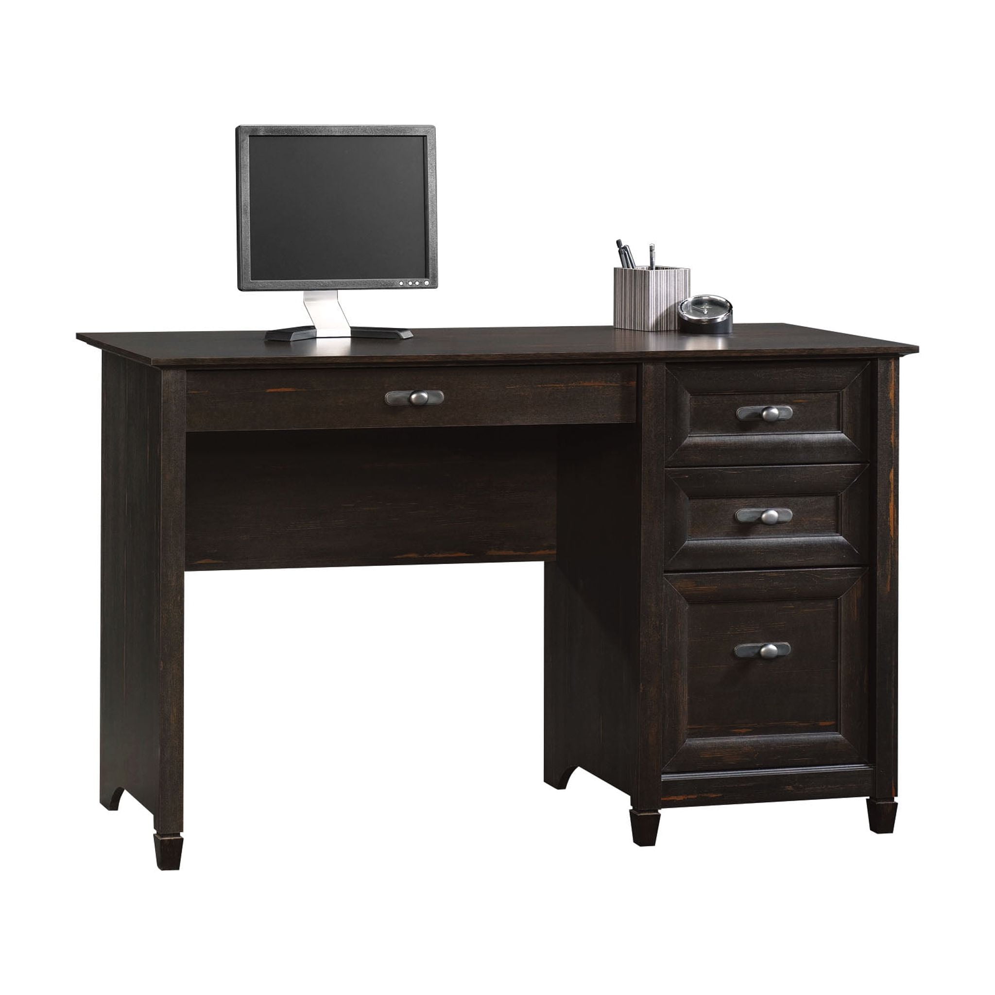 Sauder New Cottage Pedestal Desk, Antiqued Paint Finish - Image 4