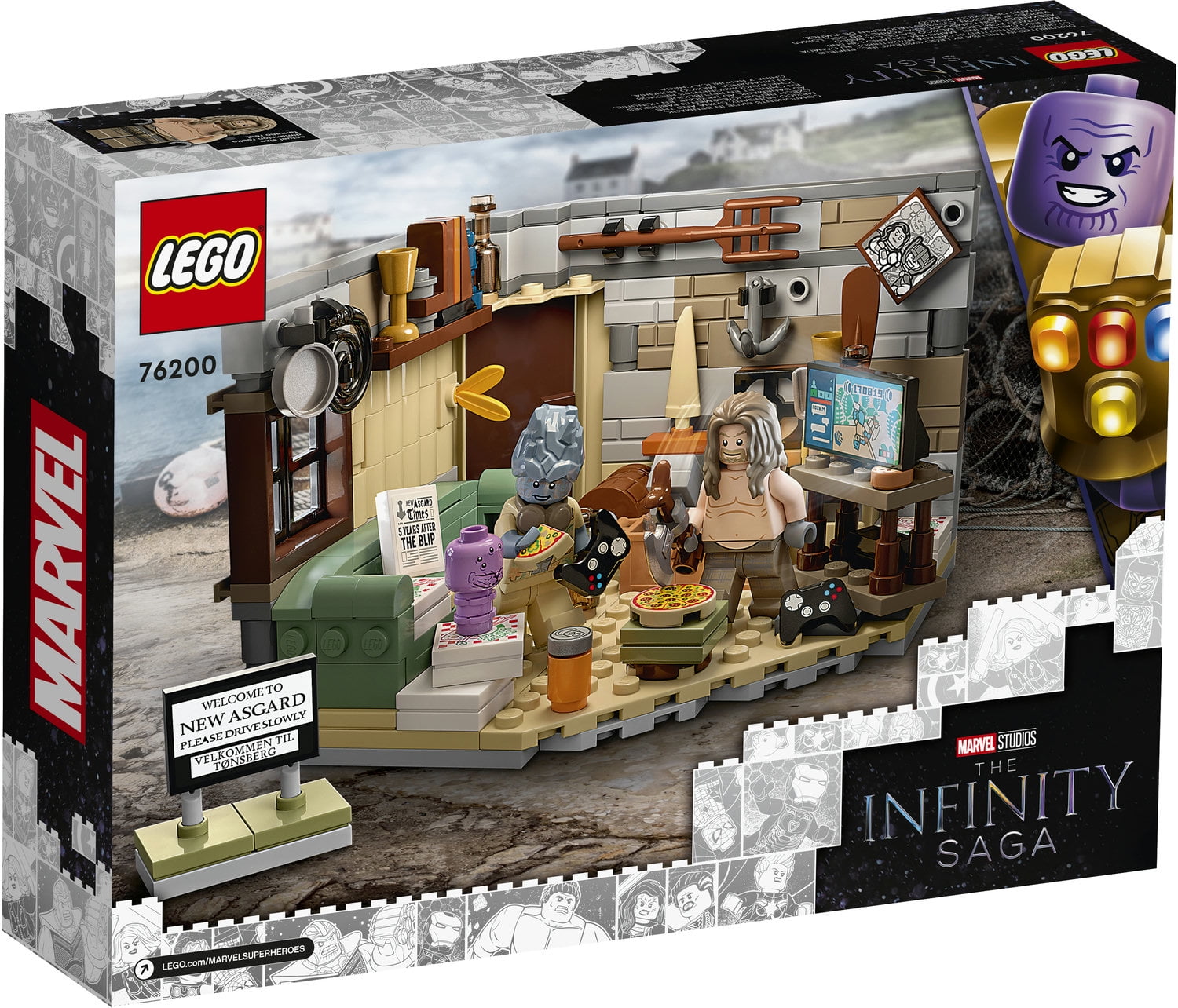 LEGO Marvel Avengers: Infinity Saga Bro Thor's New Asgard 76200 Building Set - Image 4