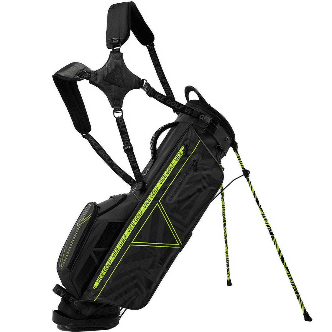 Vice Golf Smart Stand Bag Black/Neon Lime - Image 6