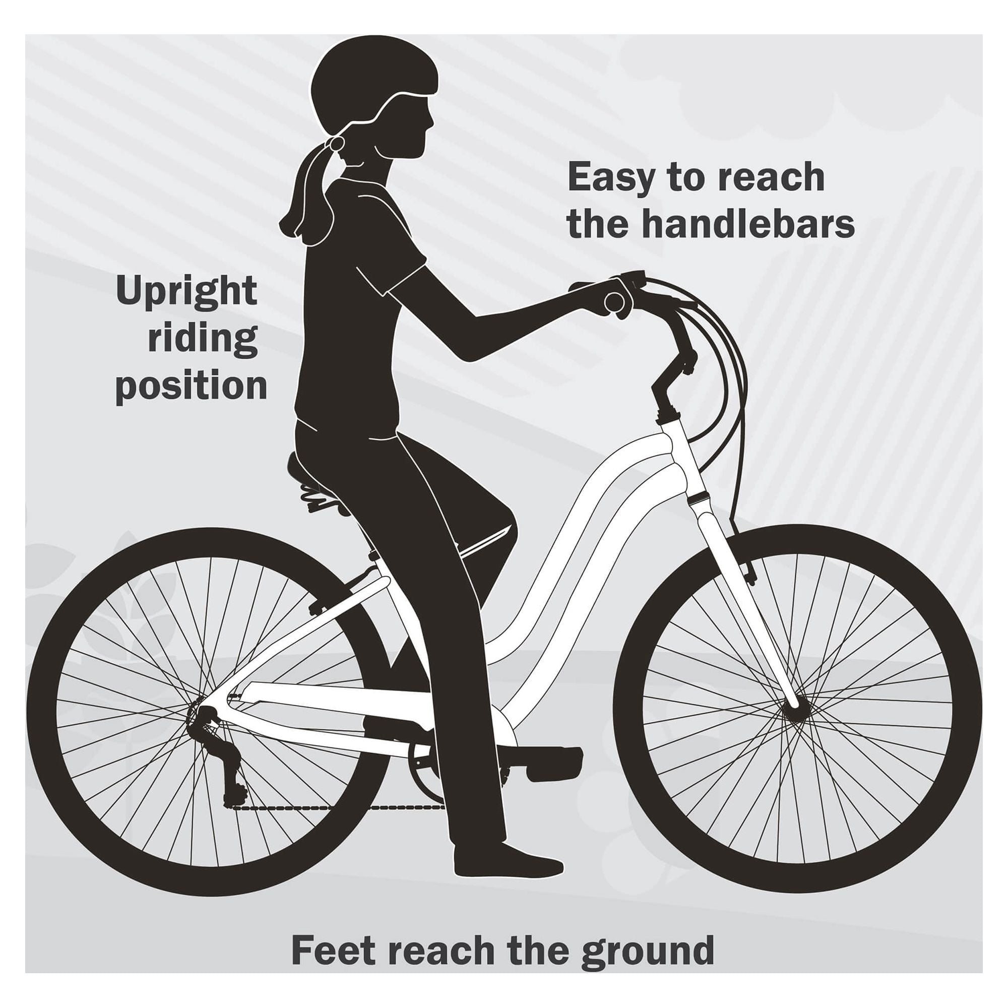 Huffy Nel Lusso Girls' Cruiser Bike, 24" Wheels, Comfort Bike, Mint Green - Image 2