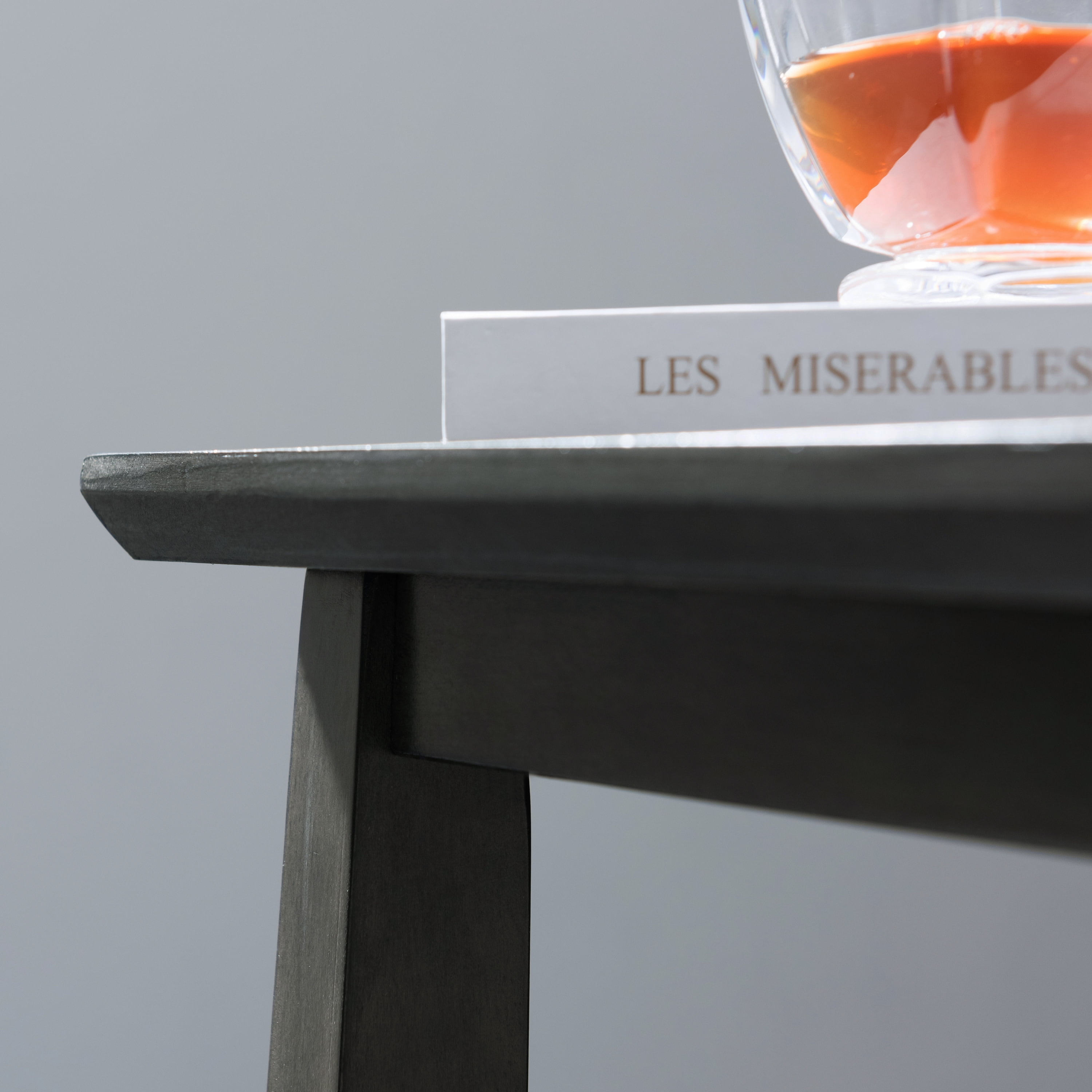 Leick Home 10402-GR Delton Recliner Wedge Side Table with Shelf, Smoke Gray - Image 14