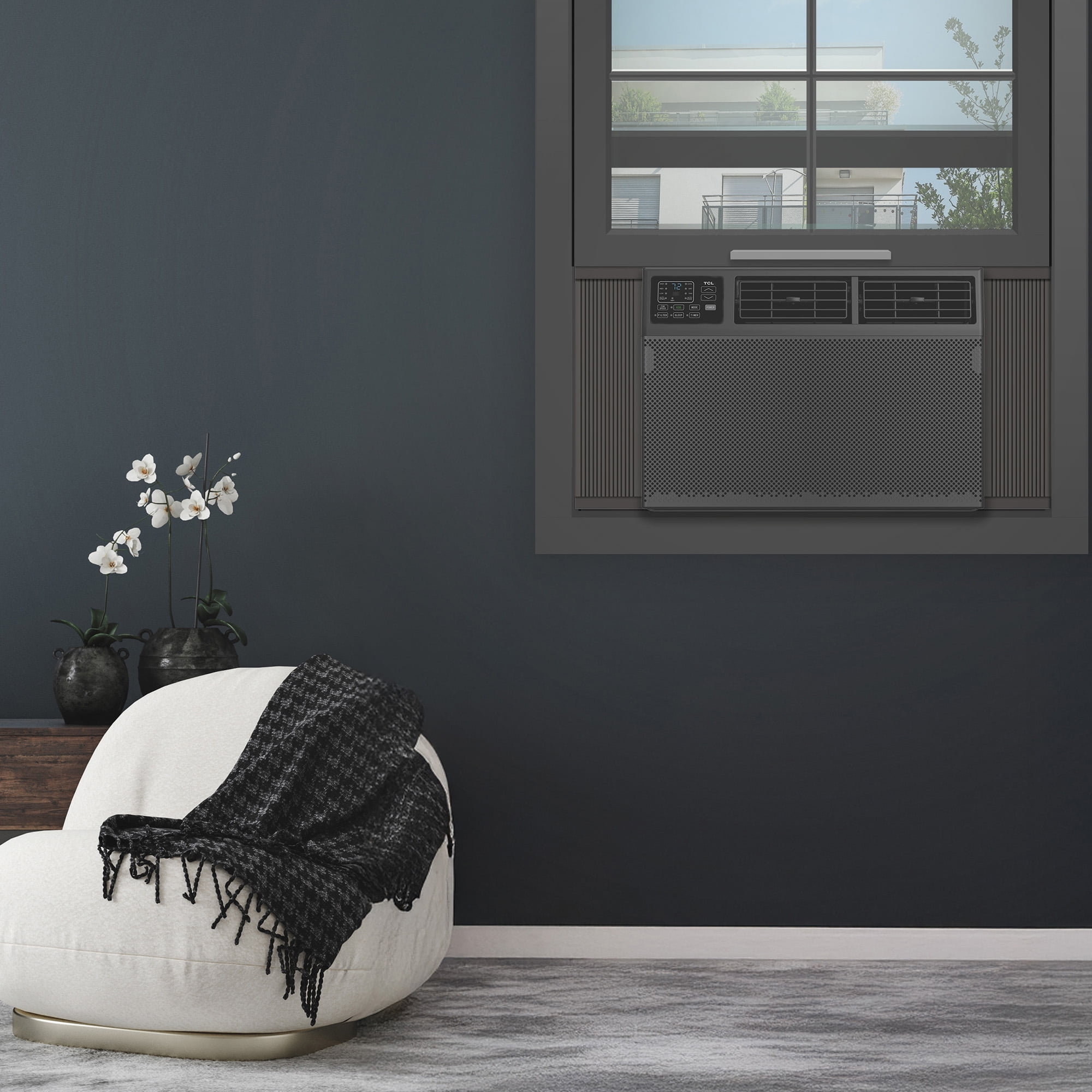 TCL 10,000 BTU Smart Window Air Conditioner, Fan & Dehumidifier, 450 Sq. Ft., Remote Control, Works with Alexa/Google Assistant, Black, W10W92-B4 - Image 15