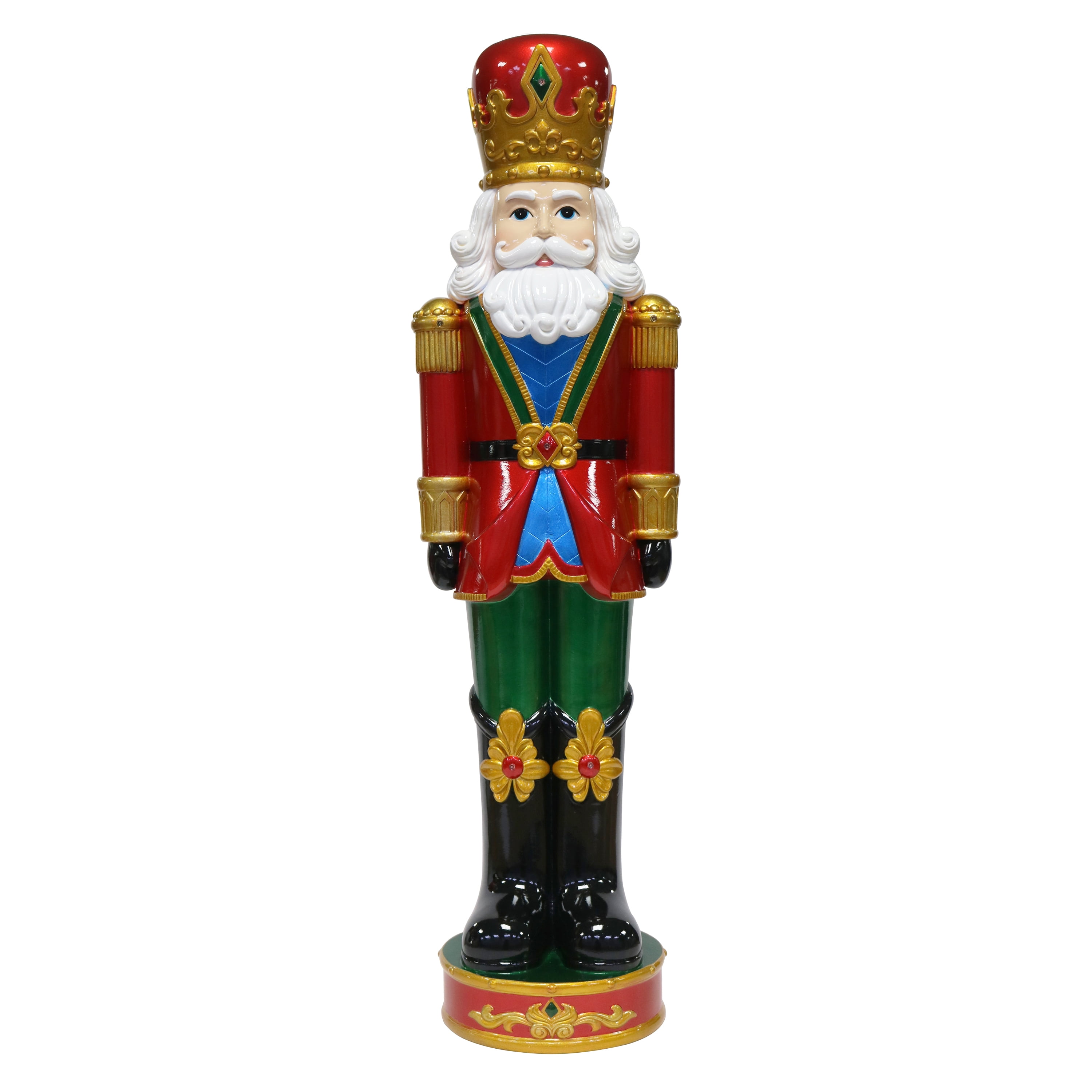 32 in Christmas Nutcracker with LED Lights up in Metallic Color, by Holiday Time - Image 5