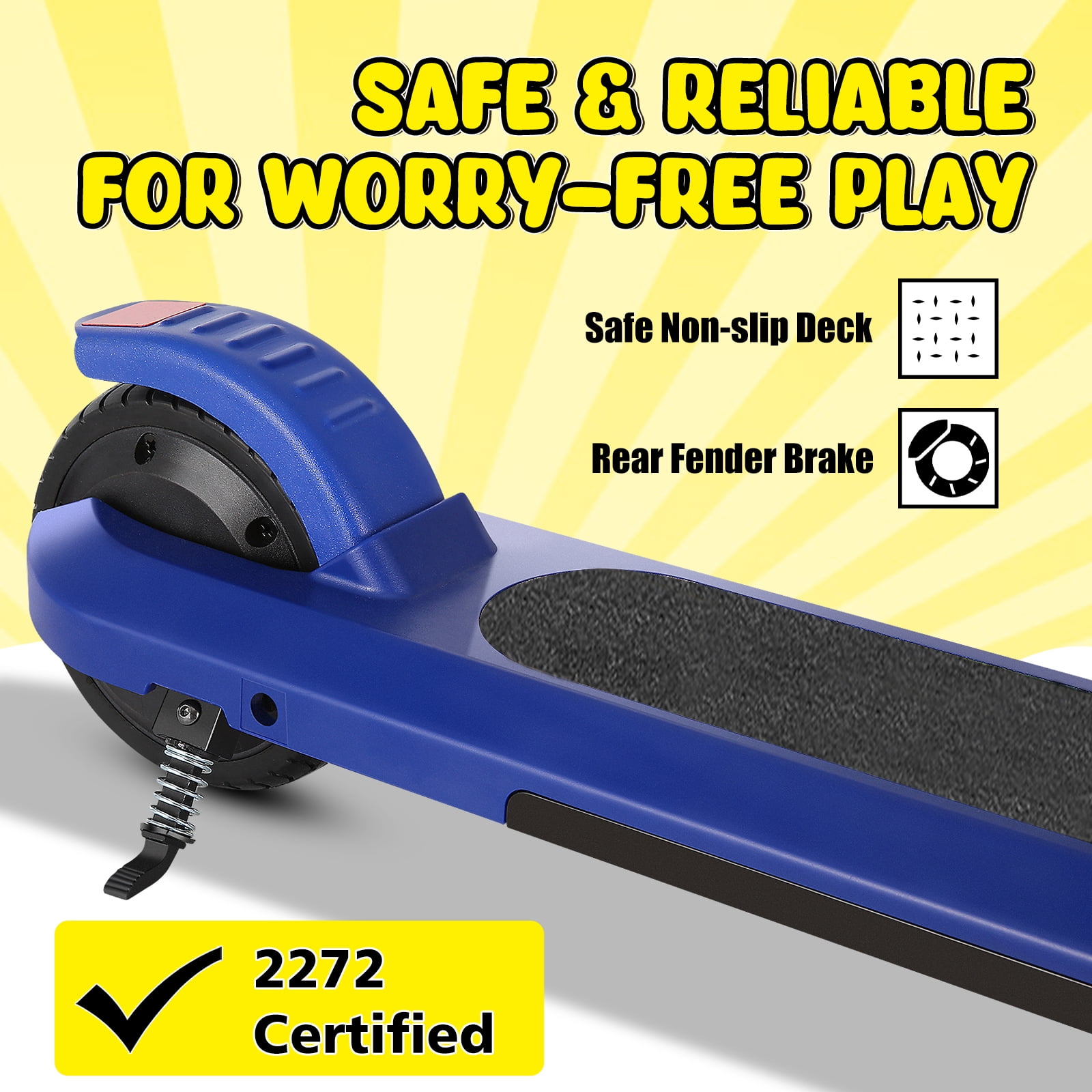 COBIZI Electric Scooter for Kids Ages 6-8, Top 6 mph &120W Motor, Adjustable Height & Speed, Kids Electric Scooter with Colorful Lights for Boys & Girls,Pink - Image 4