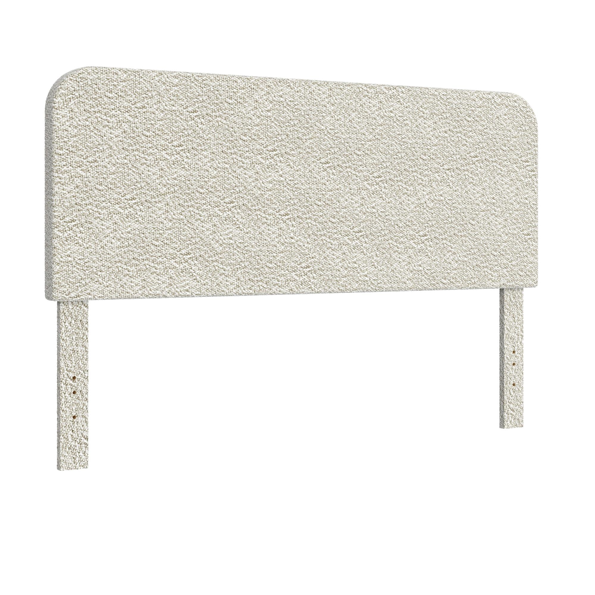 Better Homes & Gardens Juliet Full/Queen Boucle Headboard, Ivory - Image 6