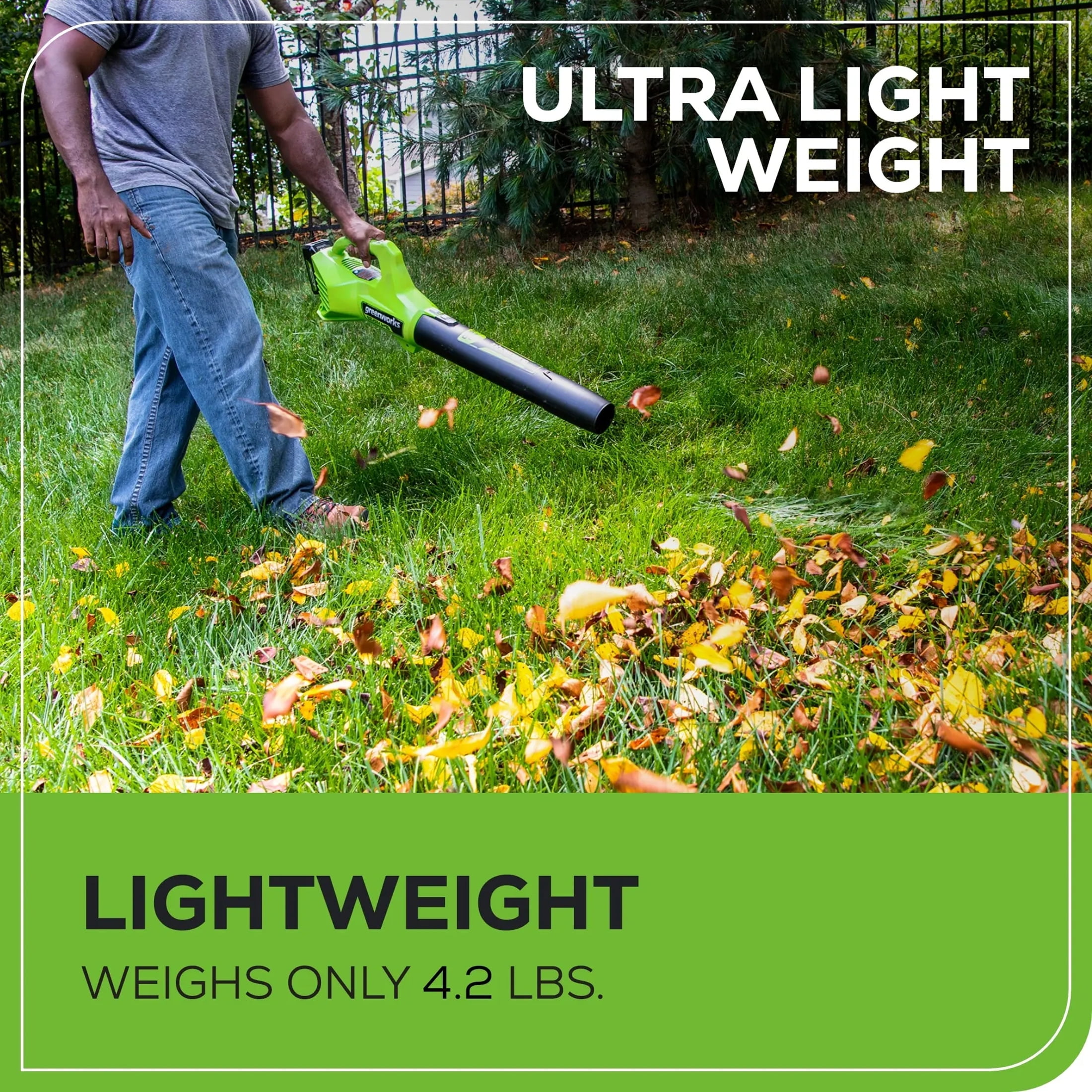 Greenworks 24V Cordless Axial Blower (90 Mph / 320 Cfm) with 2Ah USB Battery & Charger 2415702 - Image 9