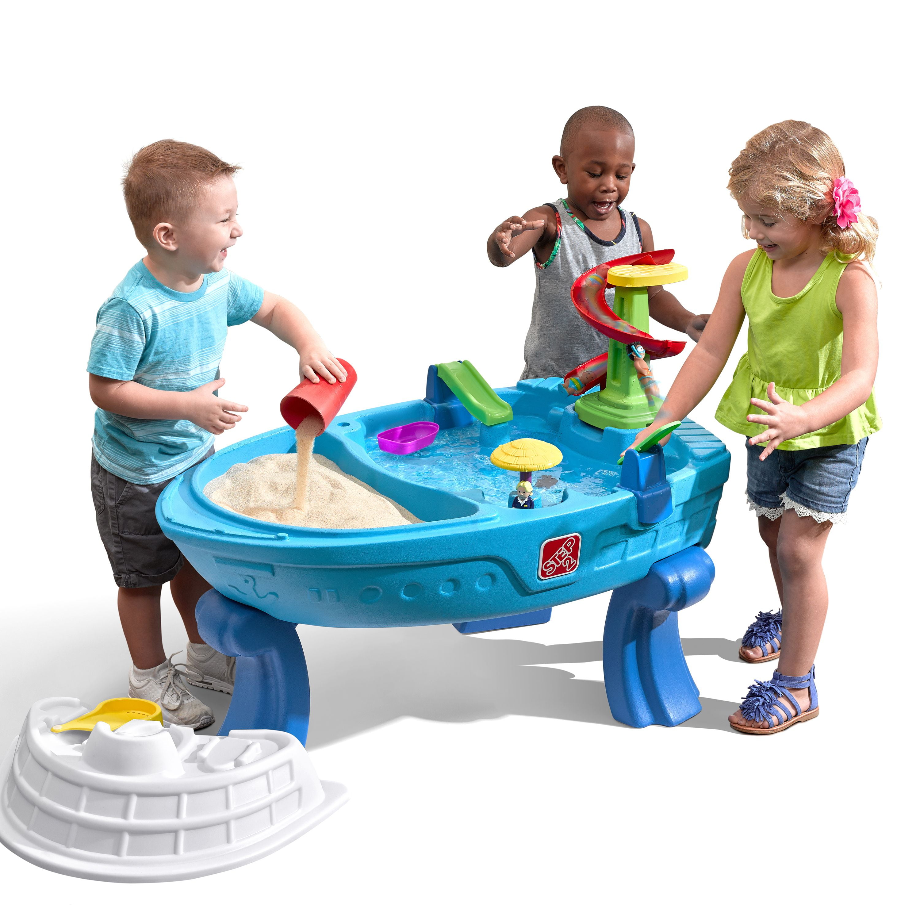 Step2 Fiesta Cruise Sand Table & Water Table for Kids with 10-piece Playset - Image 9