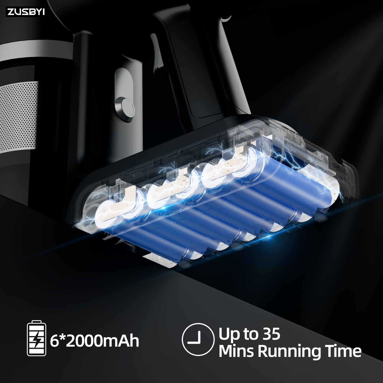 ZUSBYI Cordless Stick Vacuum Cleaner - Telescopic Tube - Image 11