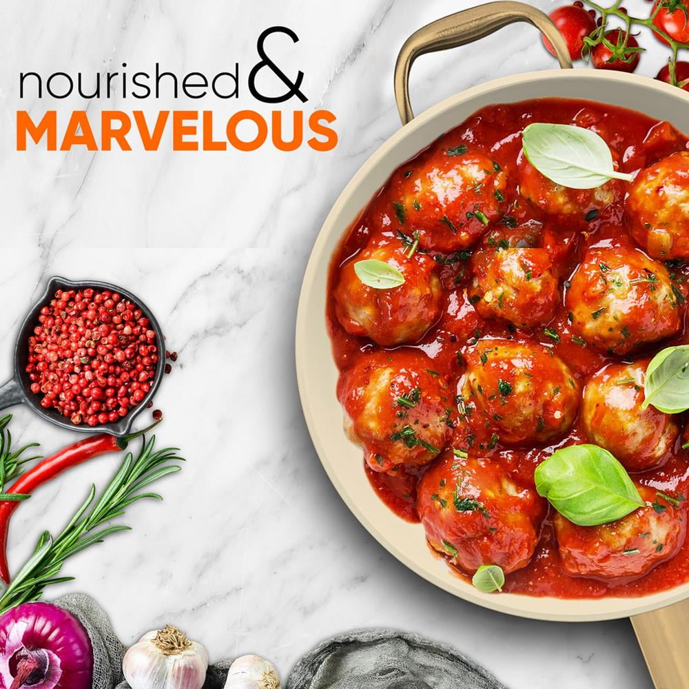 NutriChef 8” Fry Pan with Lid - Small Skillet Nonstick Frying Pan - Image 4