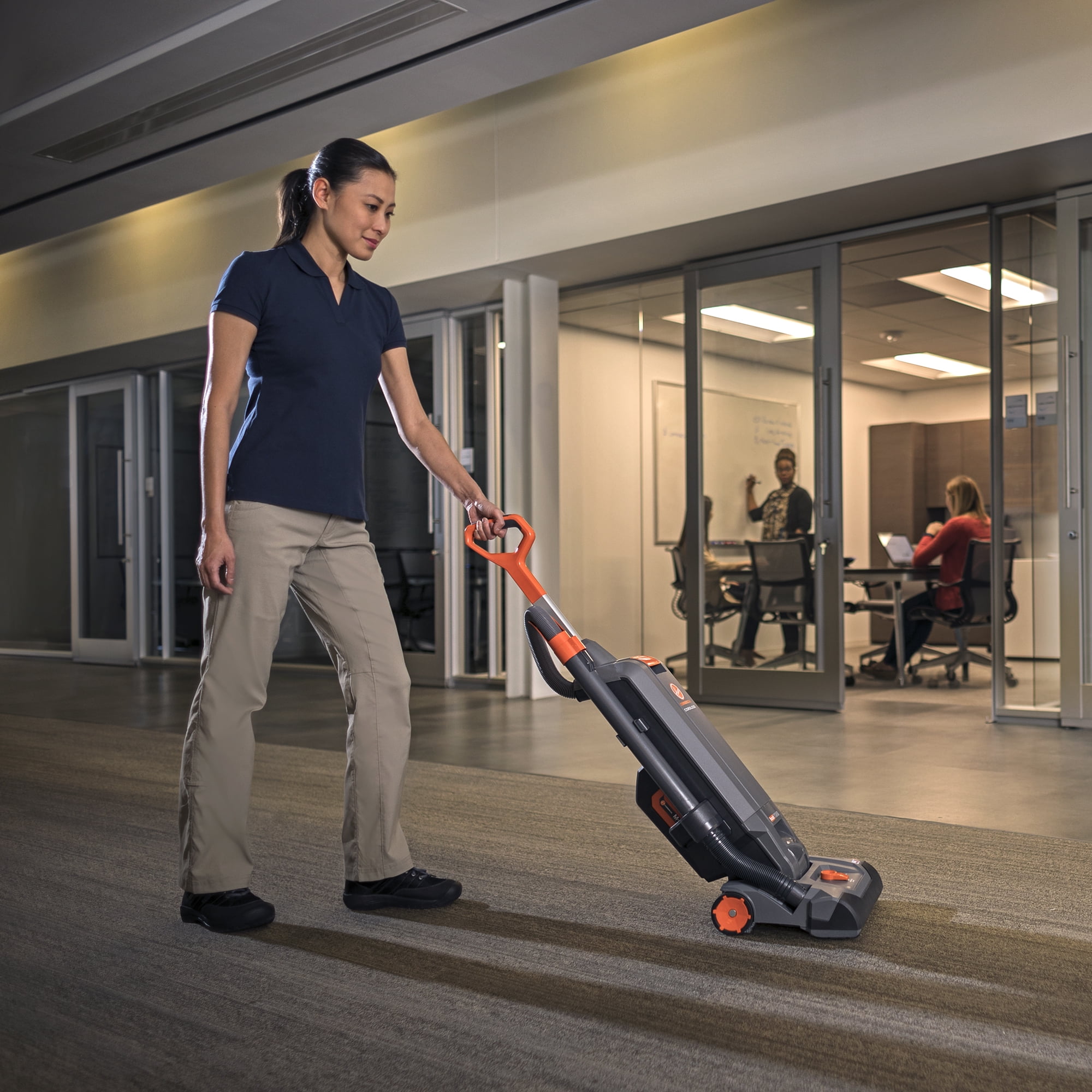 Hoover Commercial HushTone 13+ Plus Upright Vacuum Cleaner, Gray, CH54113 - Image 8
