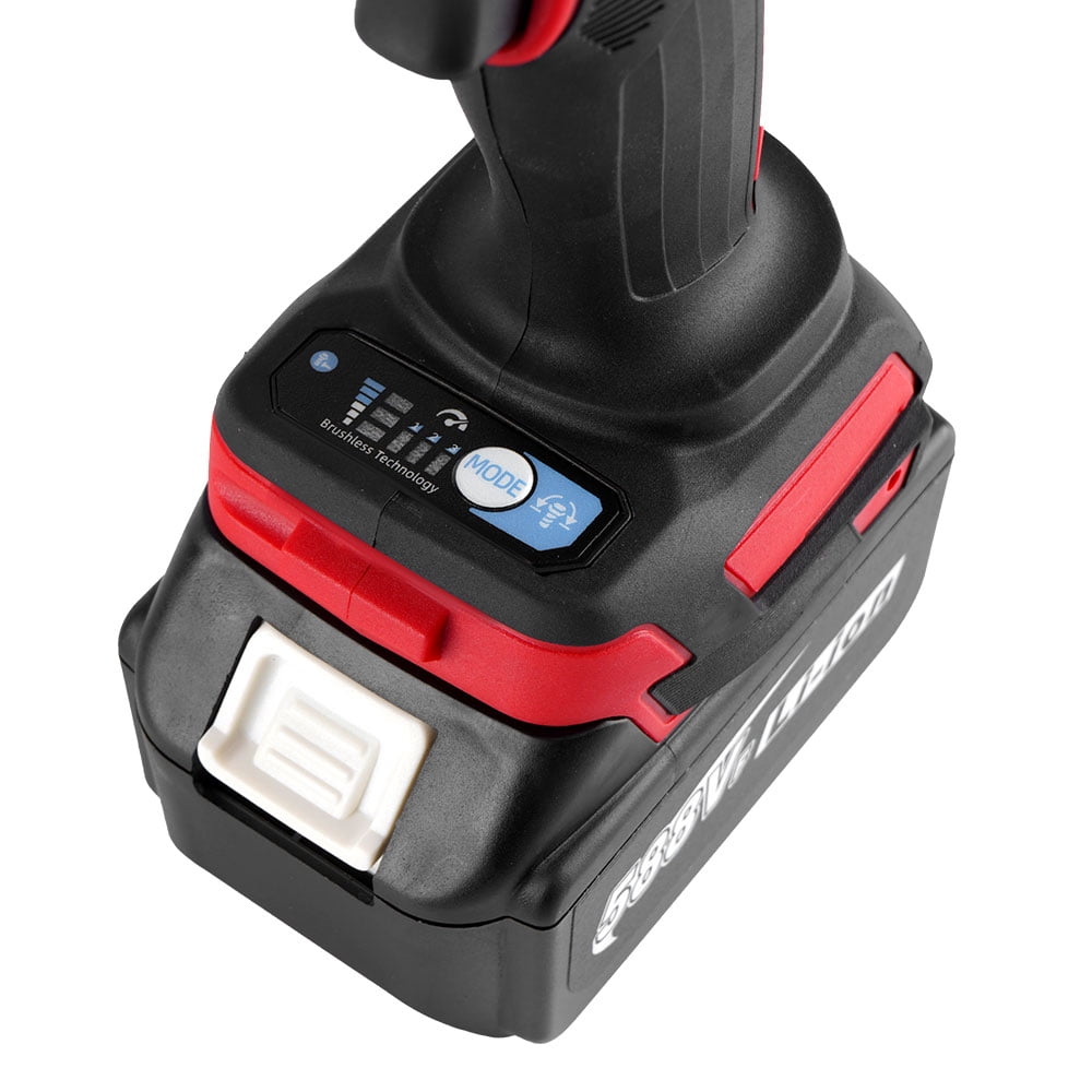 ONEVAN Cordless Impact Wrench 1/2", 20V Powerful Brushless Motor w/ 5-Mode Speed, Power Impact Wrench Max Torque 660 ft-lbs (900N.m), Impact Gun w/ 2 x 3.0A Batteries for Home Car - Image 6