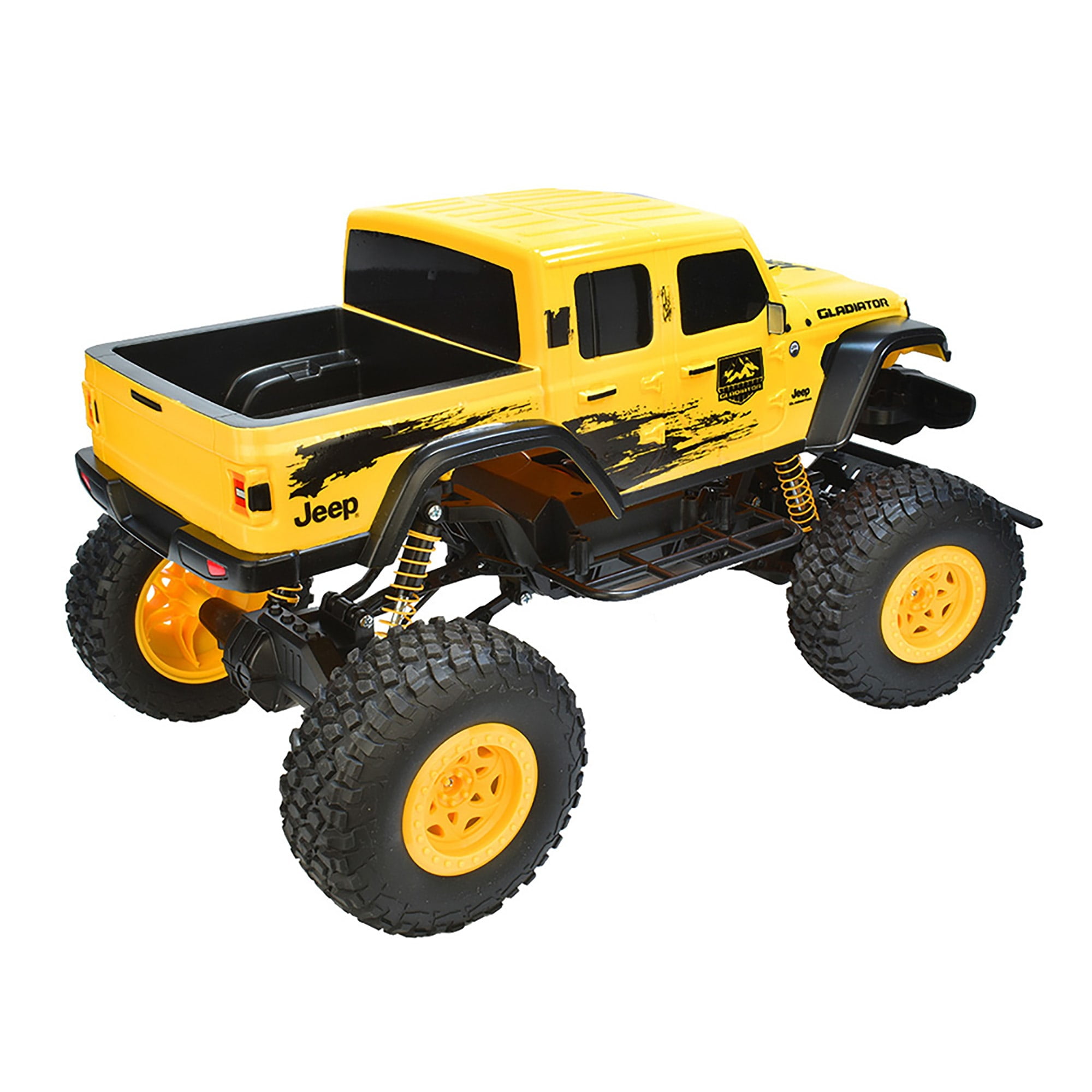 Taiyo: Jeep Gladiator 4WD 1:8 Scale R/C Vehicle in Yellow - Image 3