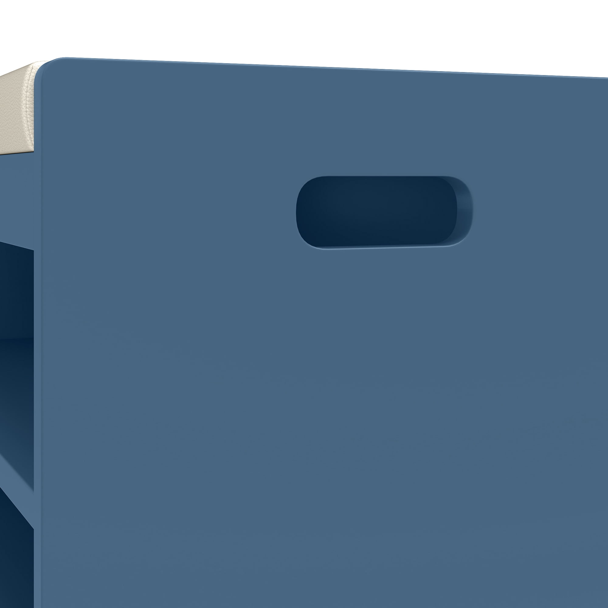 Uforic 2-Tier Shoe Bench, Entryway Storage Bench Shoe Rack Organizer Unit , Blue - Image 8