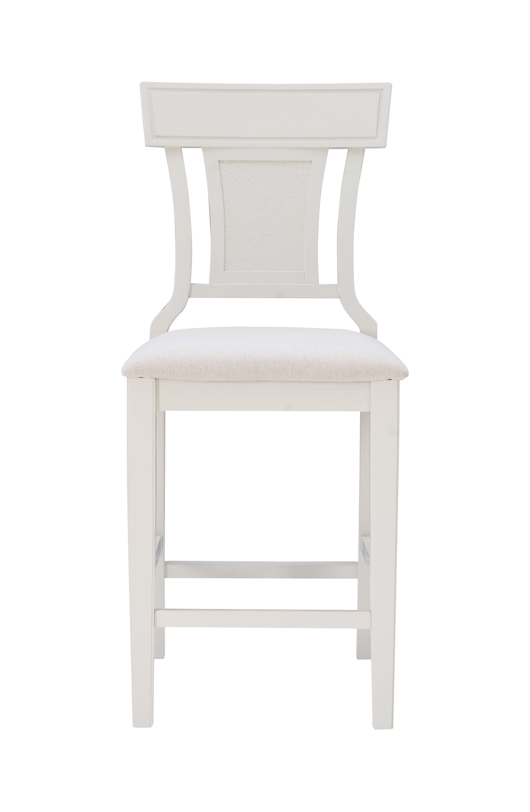 Linon Rylan 26" Counter Stool, Whitewash/Beige - Image 3