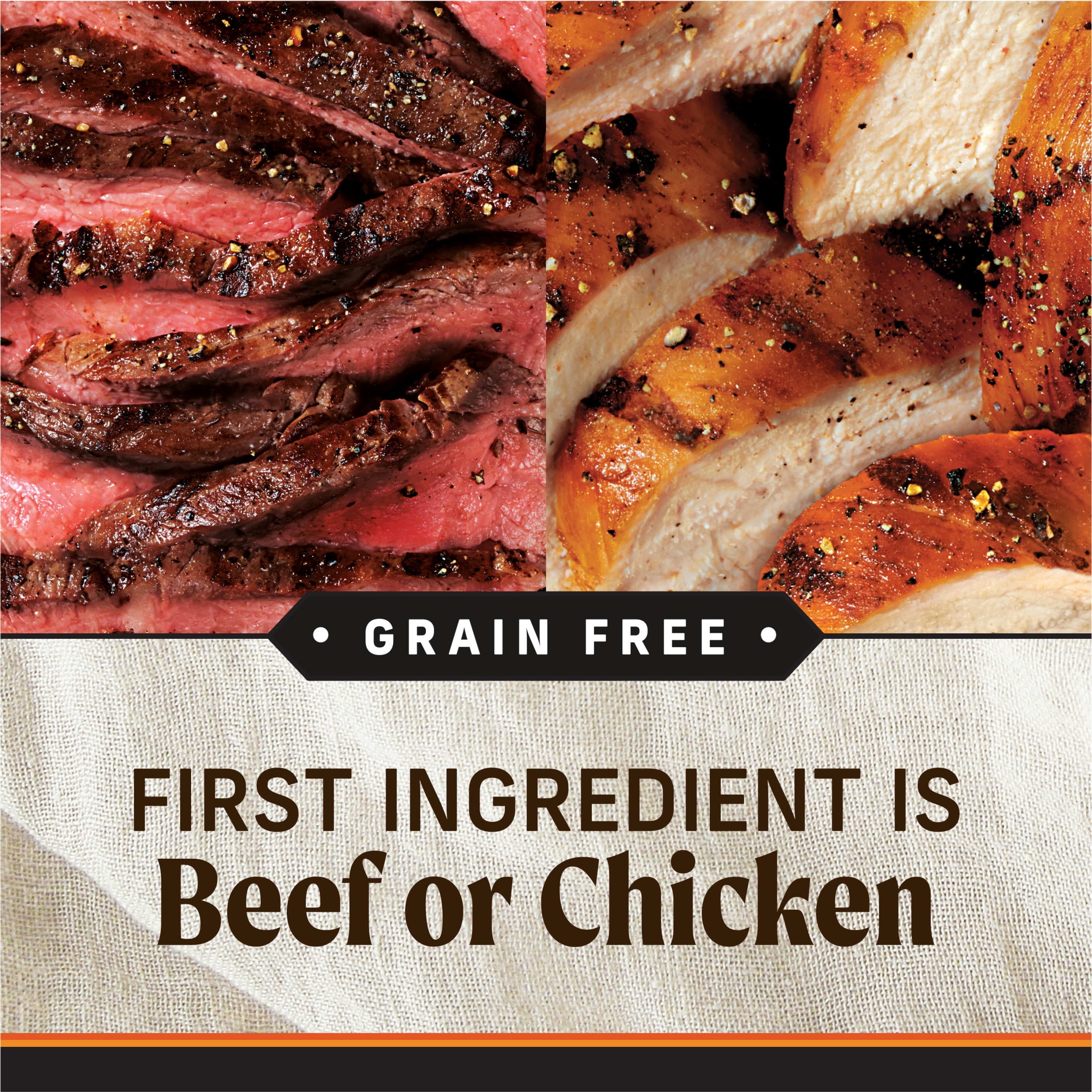 Merrick Grain Free Wet Dog Food for Adults, Real Chicken & Texas Beef, 12.7 oz Cans (12 Pack) - Image 4