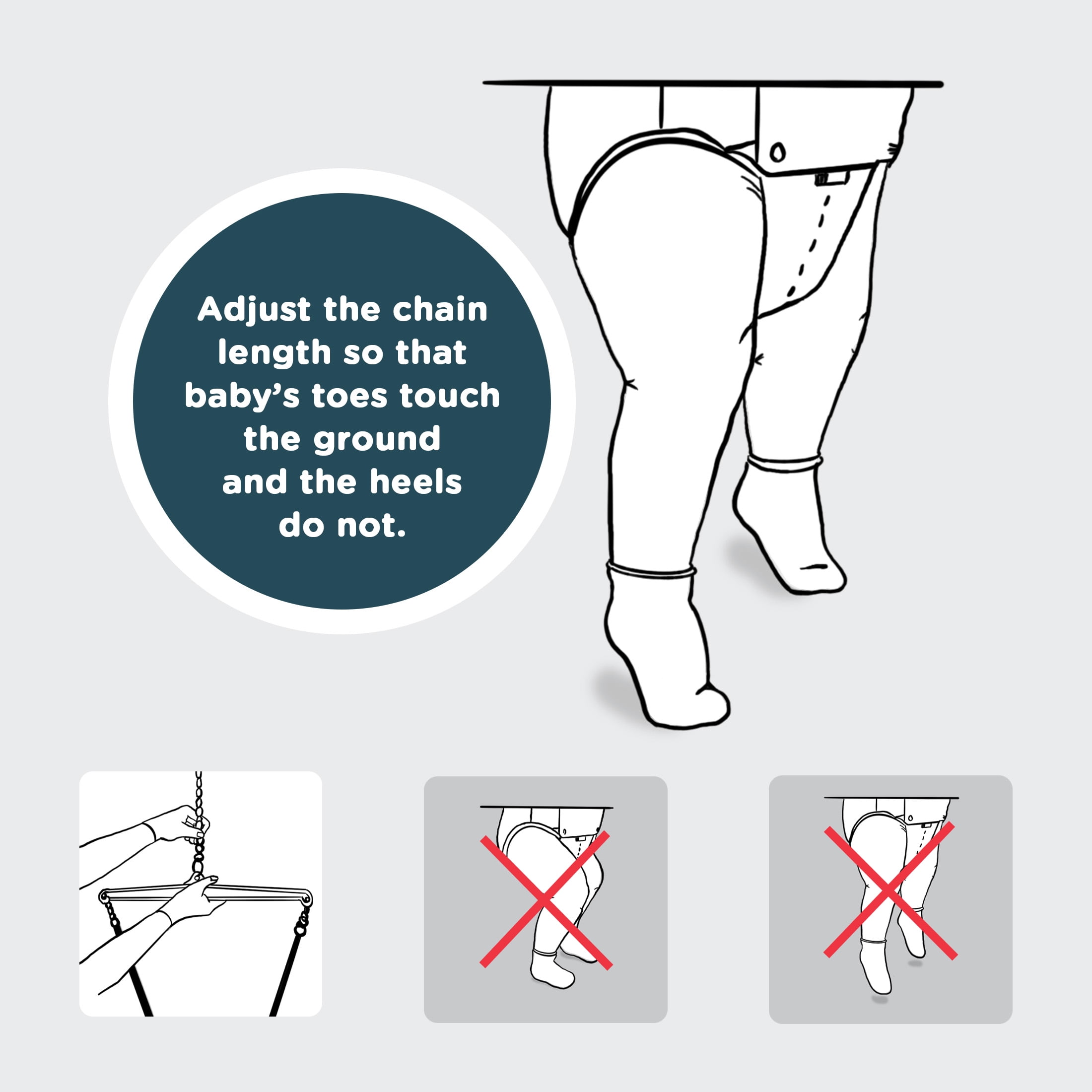 Jolly Jumper *Classic* with Stand - The Original Exerciser and Your Alternative to Activity Centers and Baby Bouncers. Trusted by Parents, Loved by Babies for over 75 Years. - Image 5