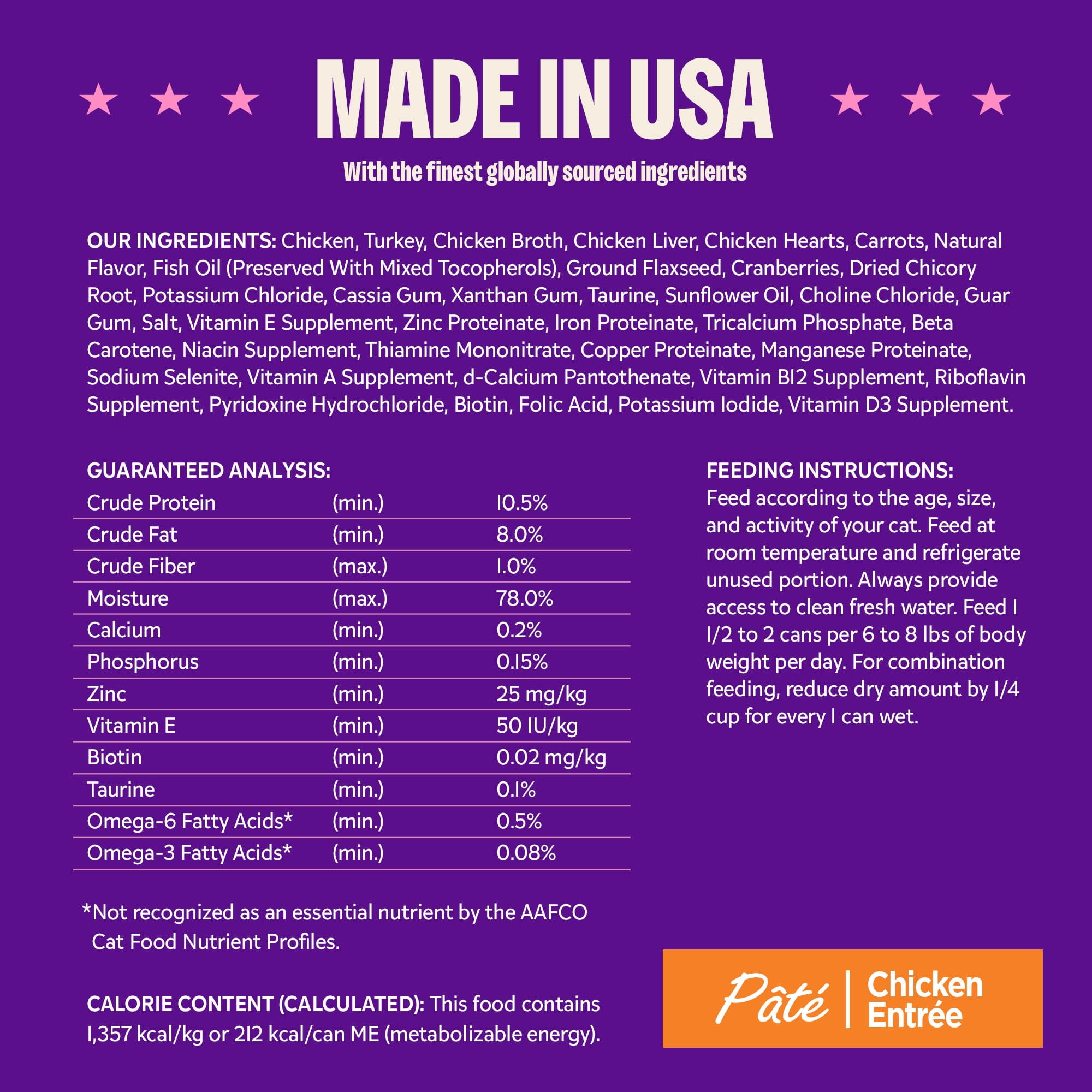 Wellness Complete Health Pate Adult Wet Cat Food, Natural, Protein-Rich, Grain Free, 5.5 Ounce, 24 Pack, (Chicken) - Image 7