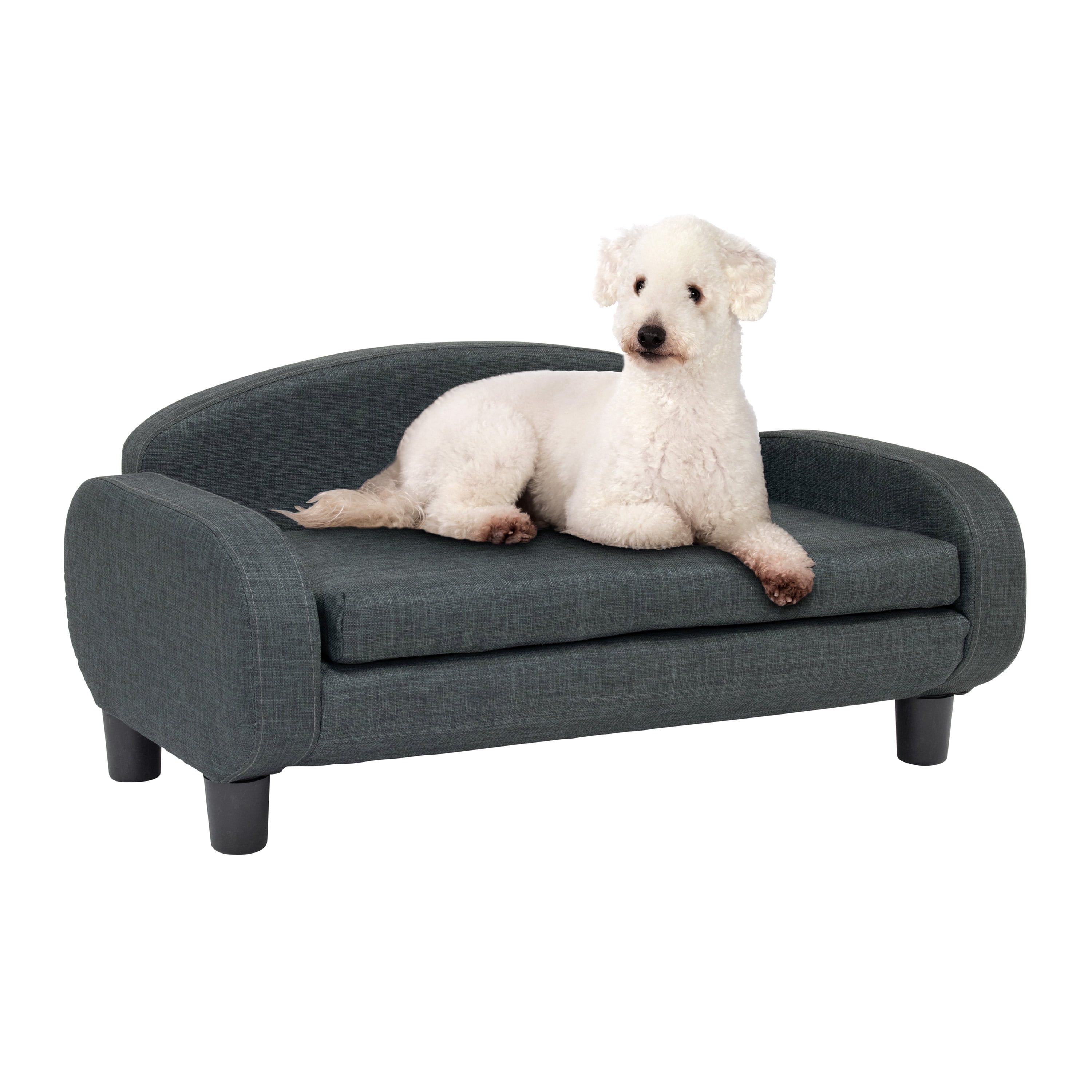 Paws & Purrs Cat Sofa Bed, Pet Couch for Indoor Cats Elevated Cat Beds with Removable Washable Mattress Cover for Kitten, Puppy or Small Animal- 31.5" Wide, Gray - Image 11