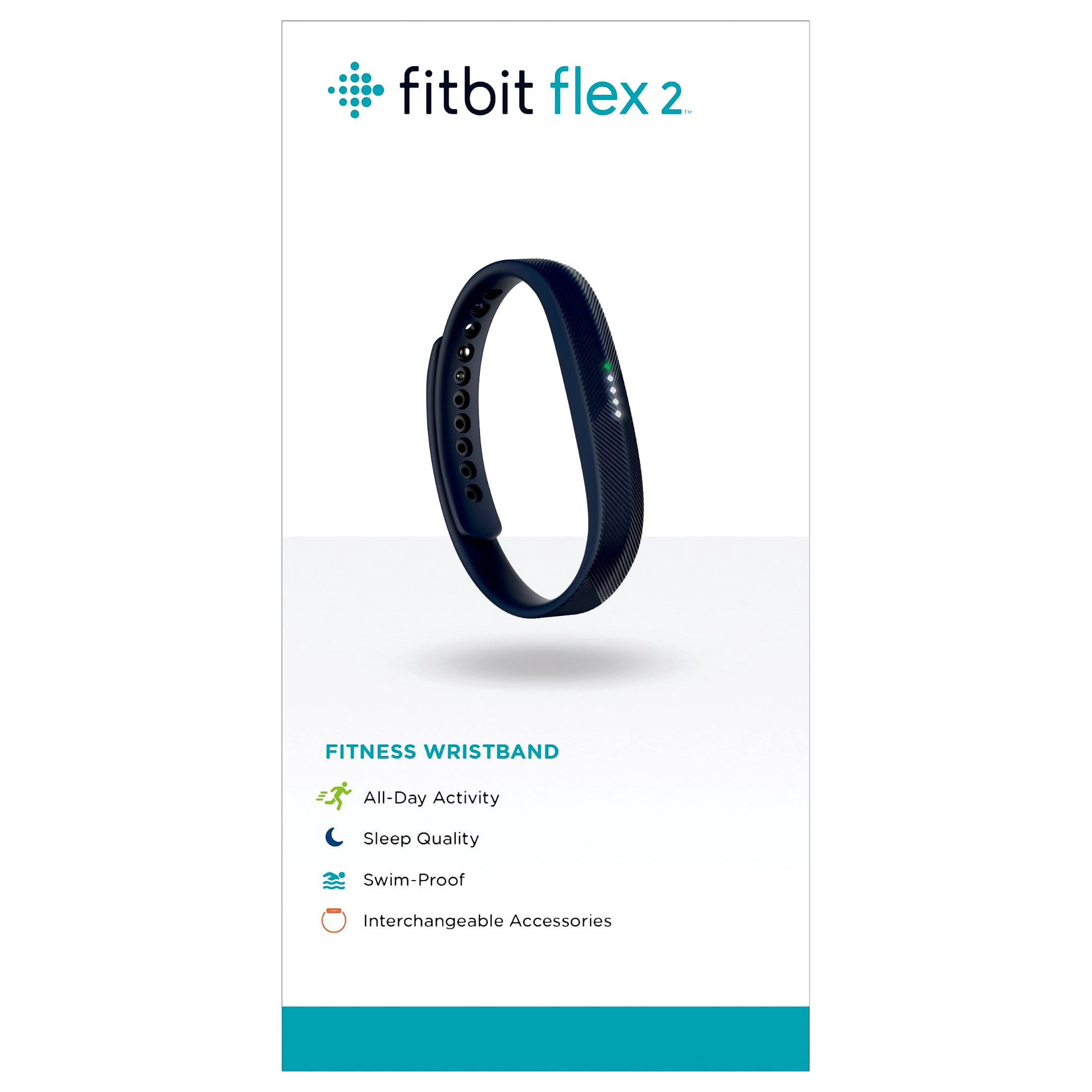 Fitbit Flex 2 Water-Resistant Woman Navy Fitness Tracker Band, '' 34 mm - Image 5