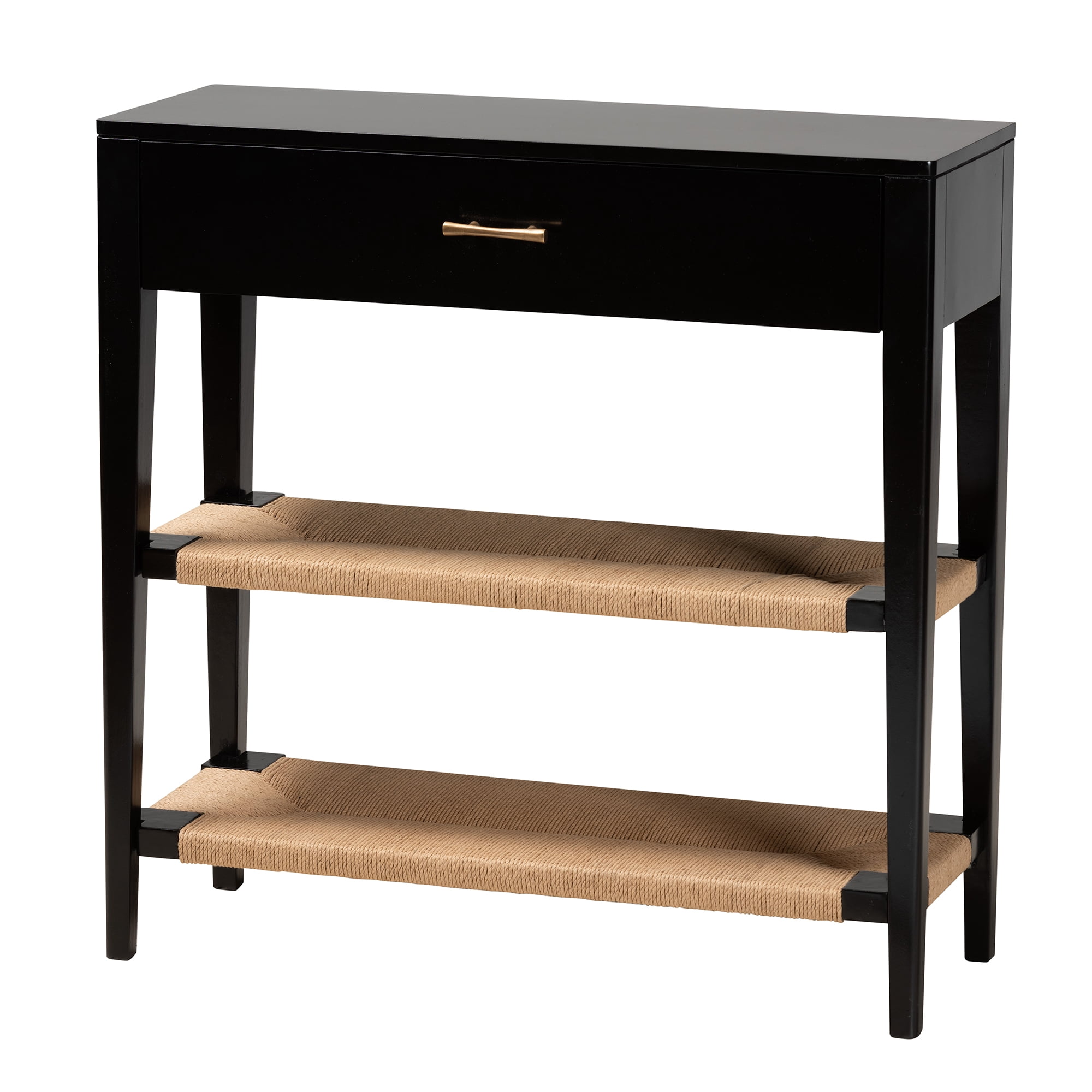 bali & pari Freya Bayur Wood BOHO Console Tables, Black - Image 10